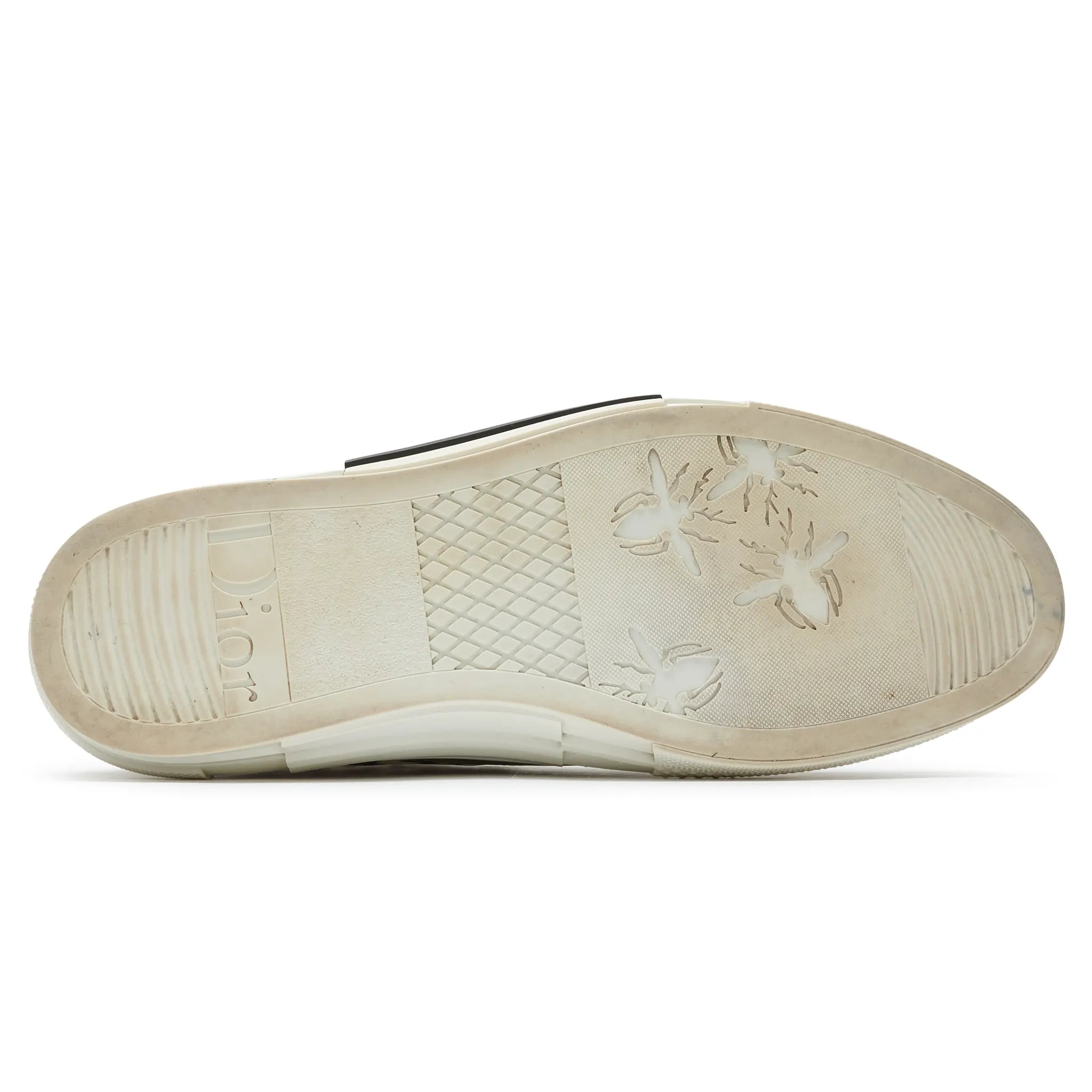 Sole view of Preloved - Dior B23 Dior Oblique High White Sneaker 3SH118YJP_H069