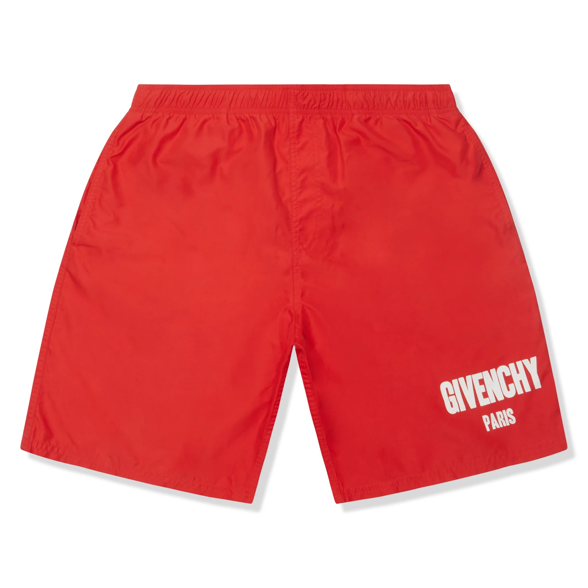 Front view of Preloved - Givenchy Paris Red Board Shorts