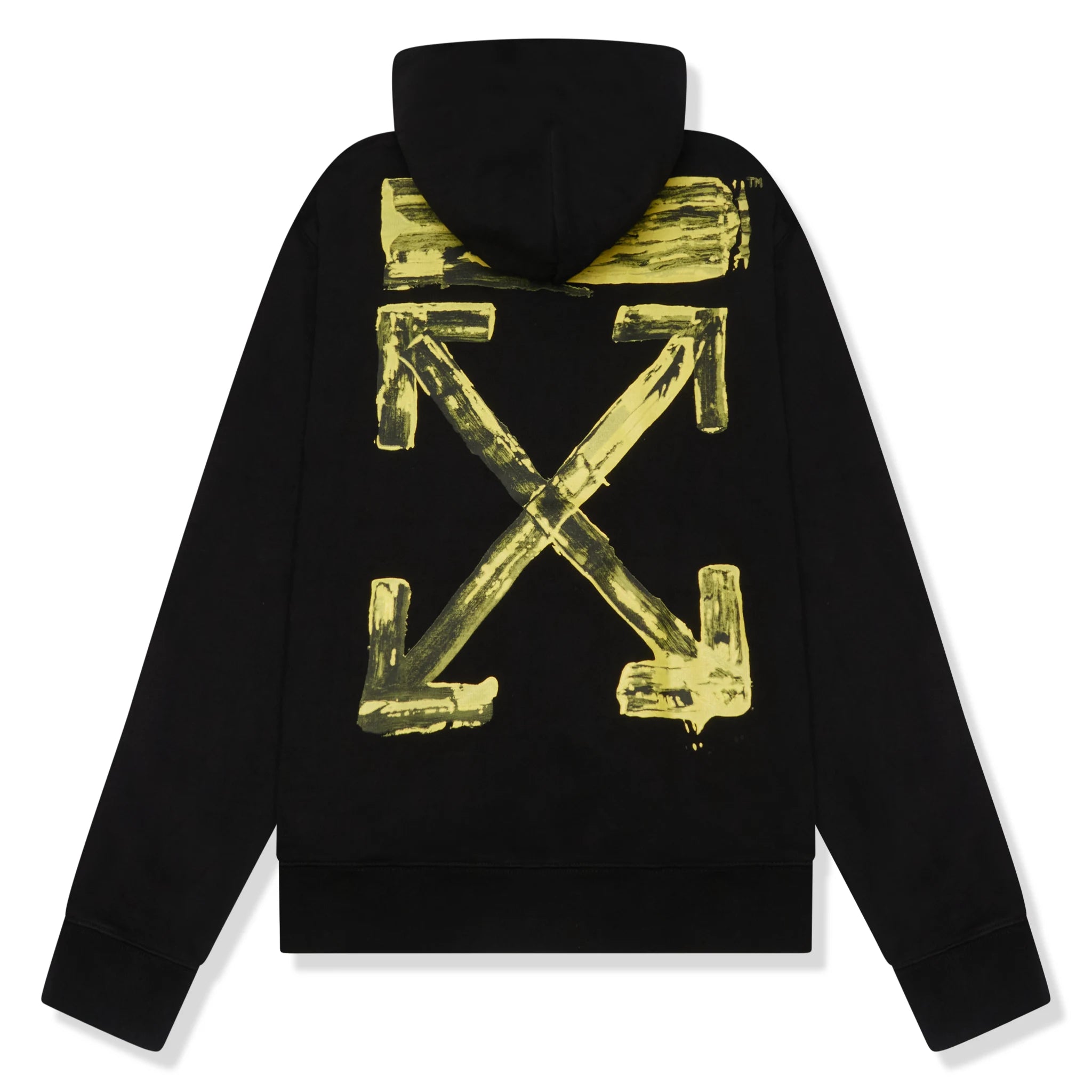 Preloved - Off-White Acrylic Arrows Black Multi-Strings Hoodie