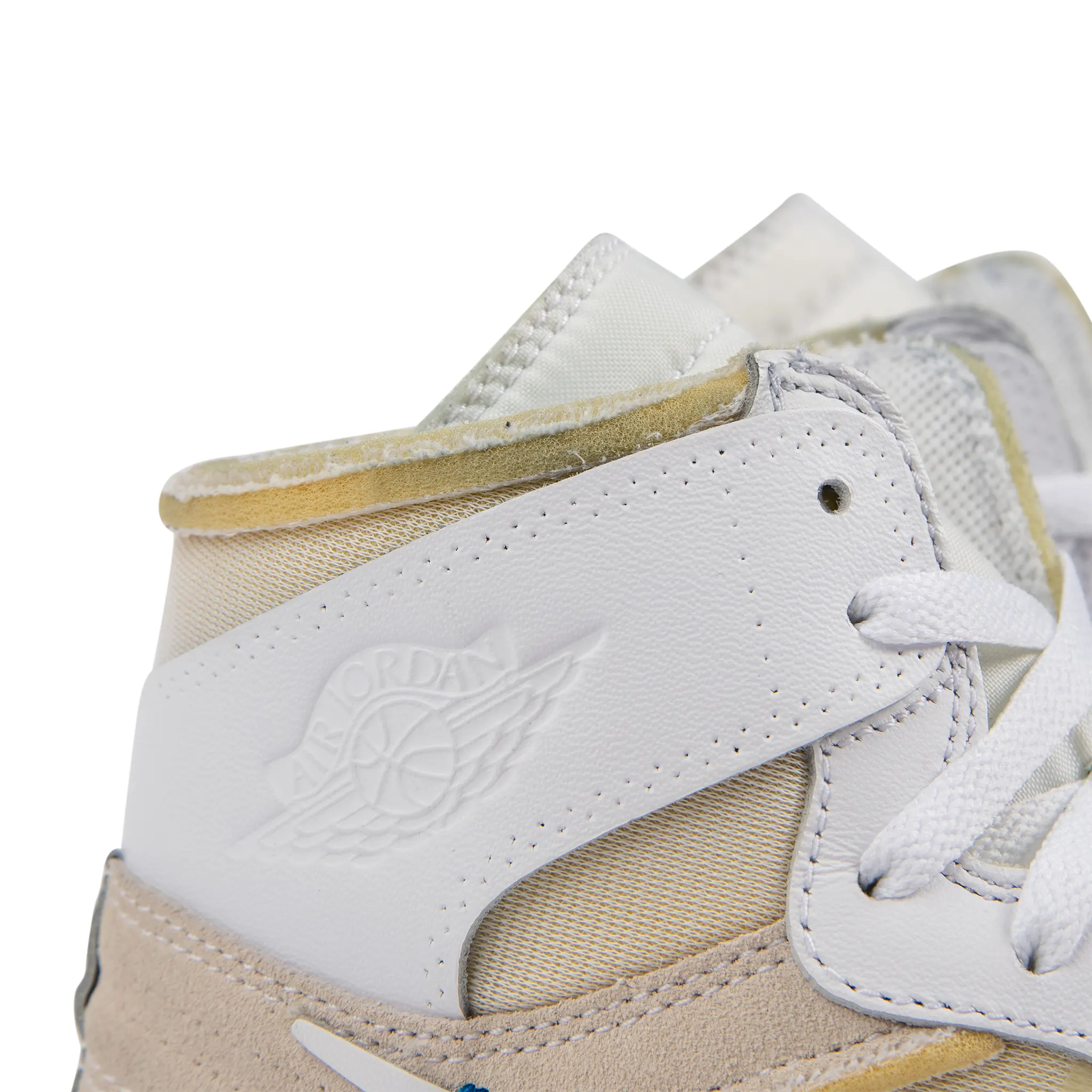 Wings logo view of Preloved - Off-White x Air Jordan 1 Retro High OG White AQ0818-148