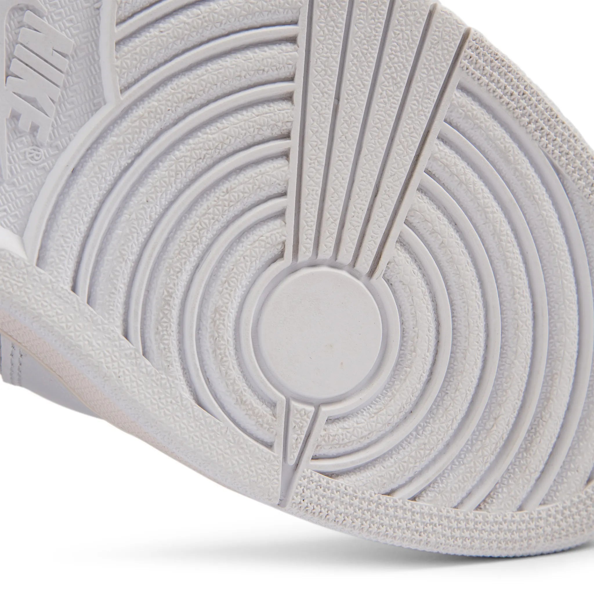 Sole detail view of Preloved - Off-White x Air Jordan 1 Retro High OG White AQ0818-148