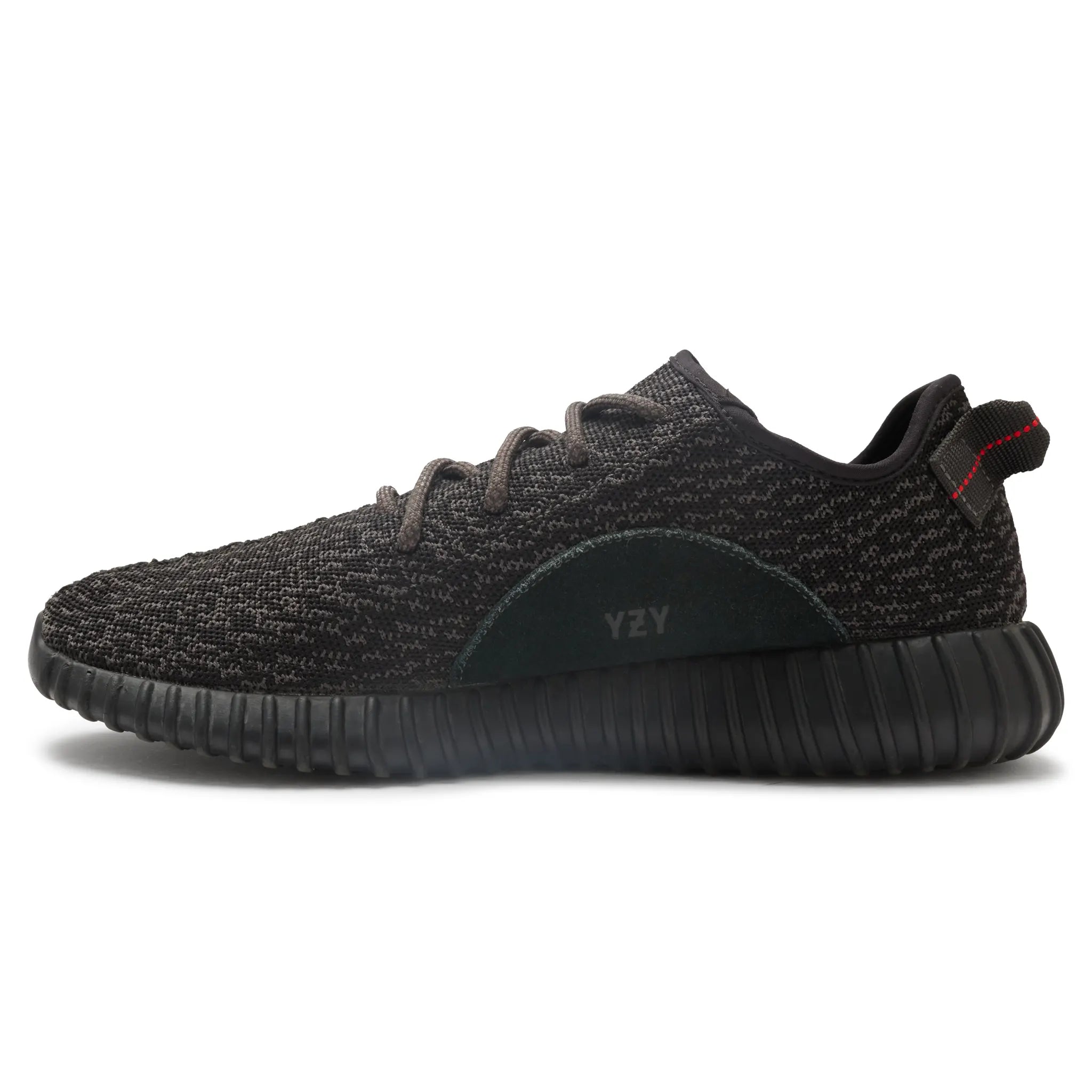 Side View of Preloved - Adidas Yeezy Boost 350 Pirate Black (2015) AQ2659