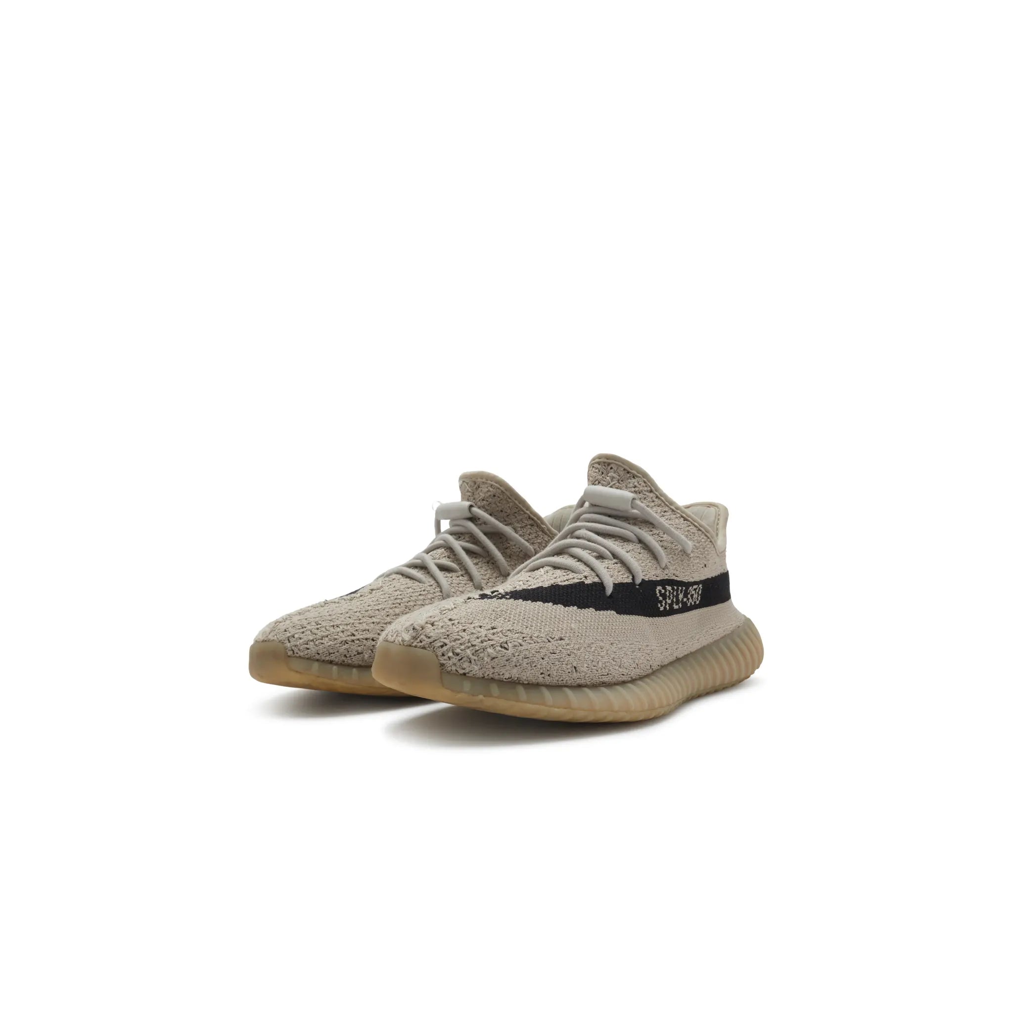 Front Side View of Preloved - Adidas Yeezy Boost 350 V2 Kids Slate