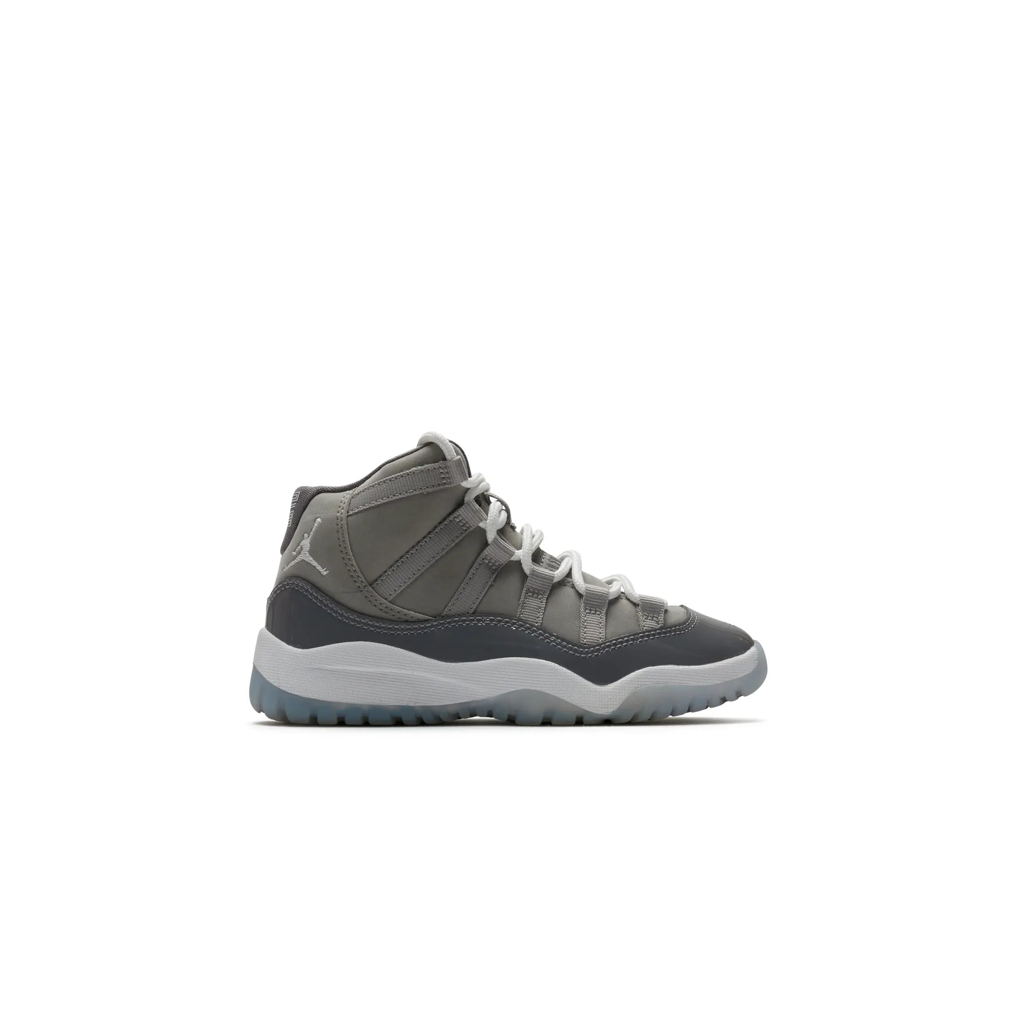 Side view of Preloved - Air Jordan 11 Retro Cool Grey (2021) (PS)