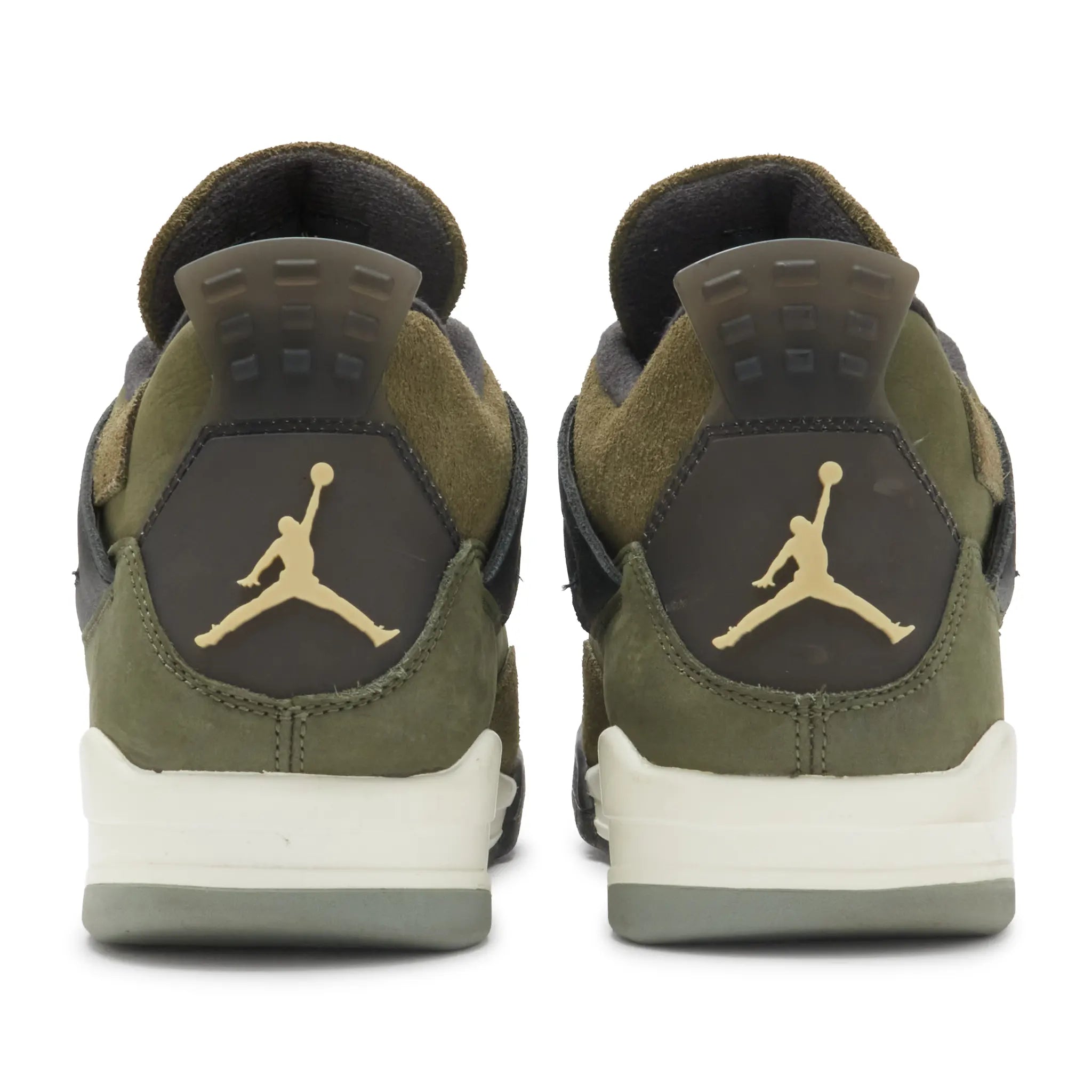 Back View of Preloved - Air Jordan 4 Retro SE Craft Olive FB9927-200
