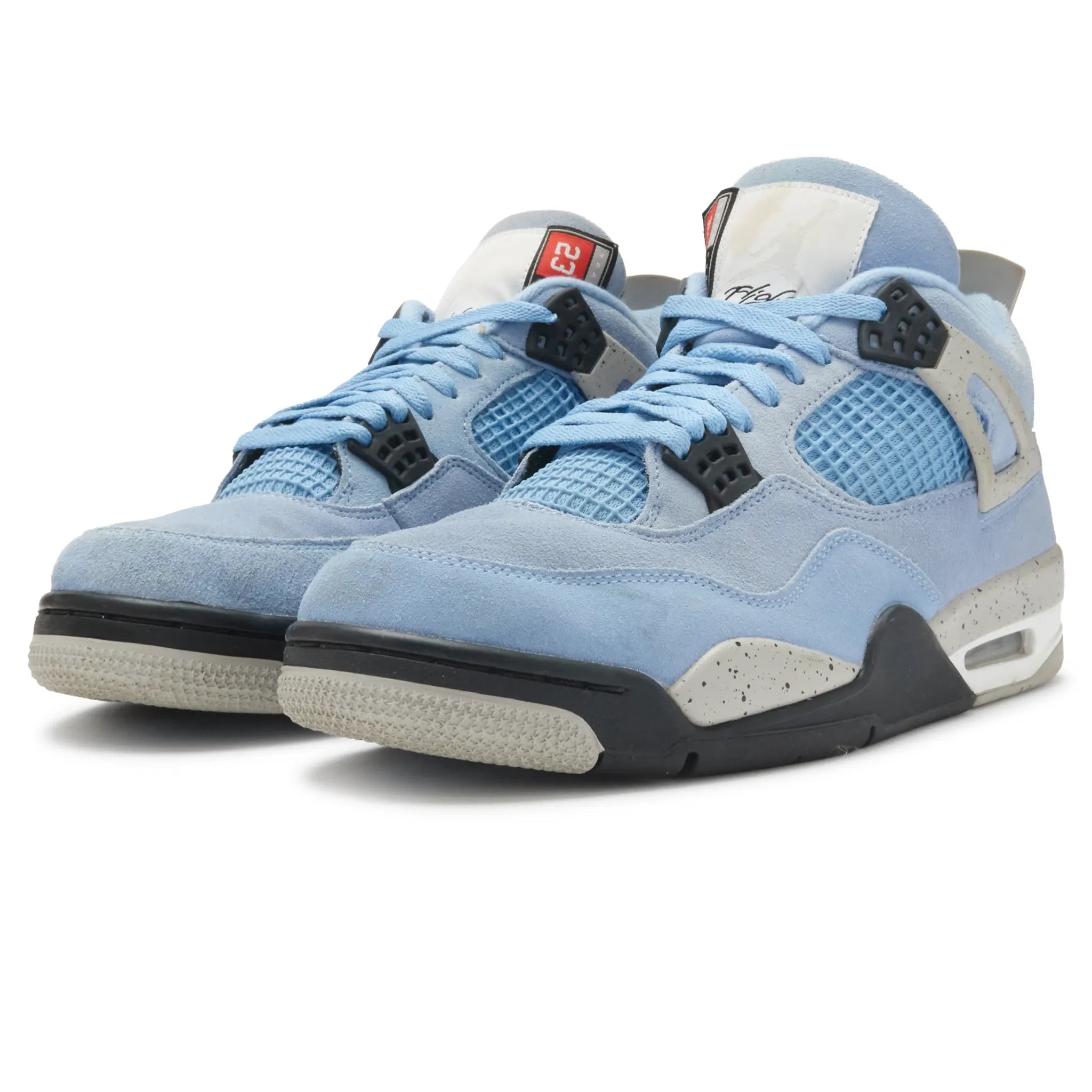 Front Side View of Preloved - Air Jordan 4 Retro University Blue