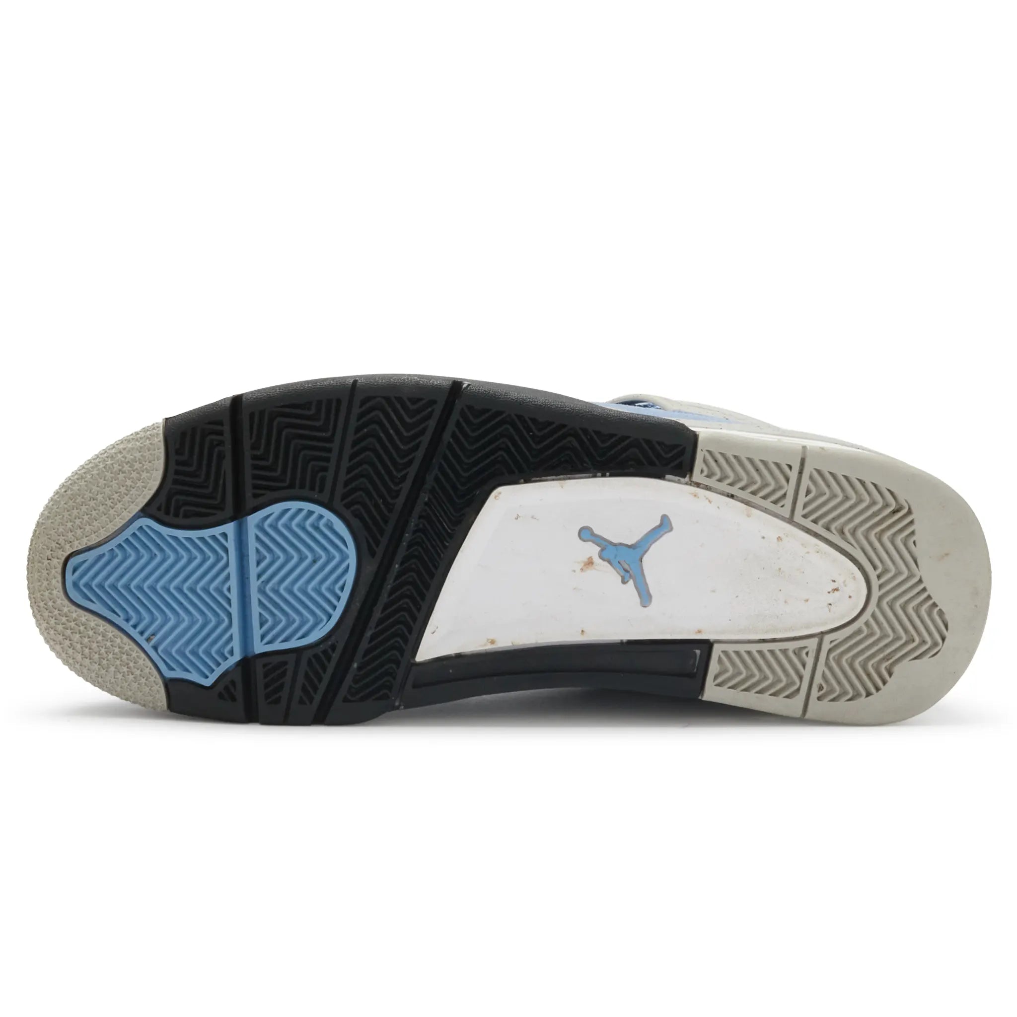 Sole View of Preloved - Air Jordan 4 Retro University Blue CT8527-400