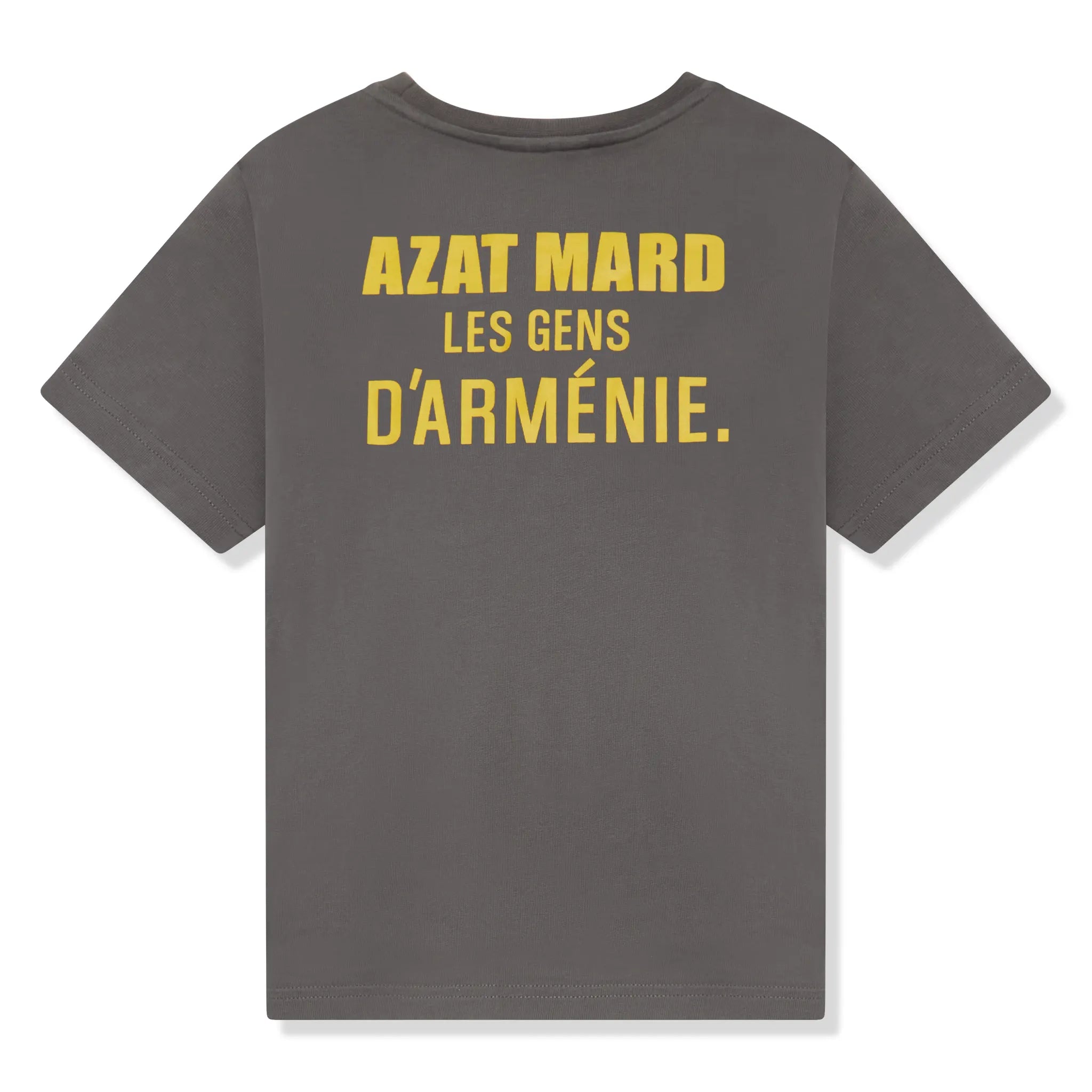 Back View of Preloved - Azat Mard Les Gens Kids Charcoal T-Shirt