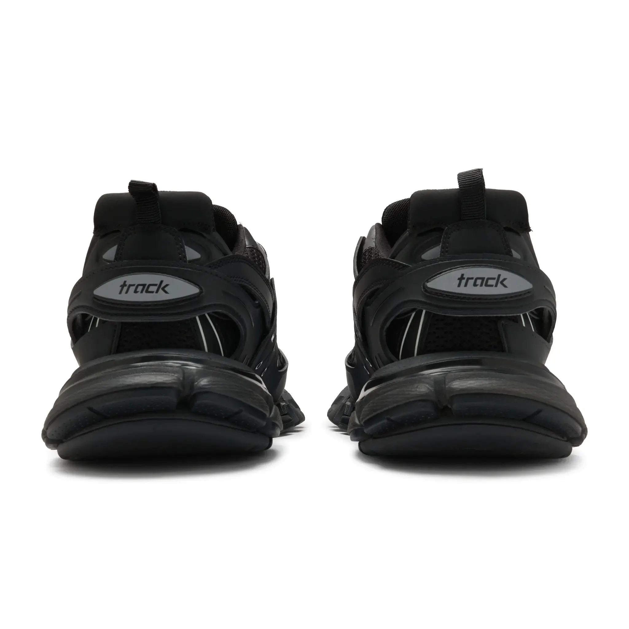 Back View of Preloved - Balenciaga Track 2.0 Sneaker Triple Black Clear Sole 568615W2GN1100