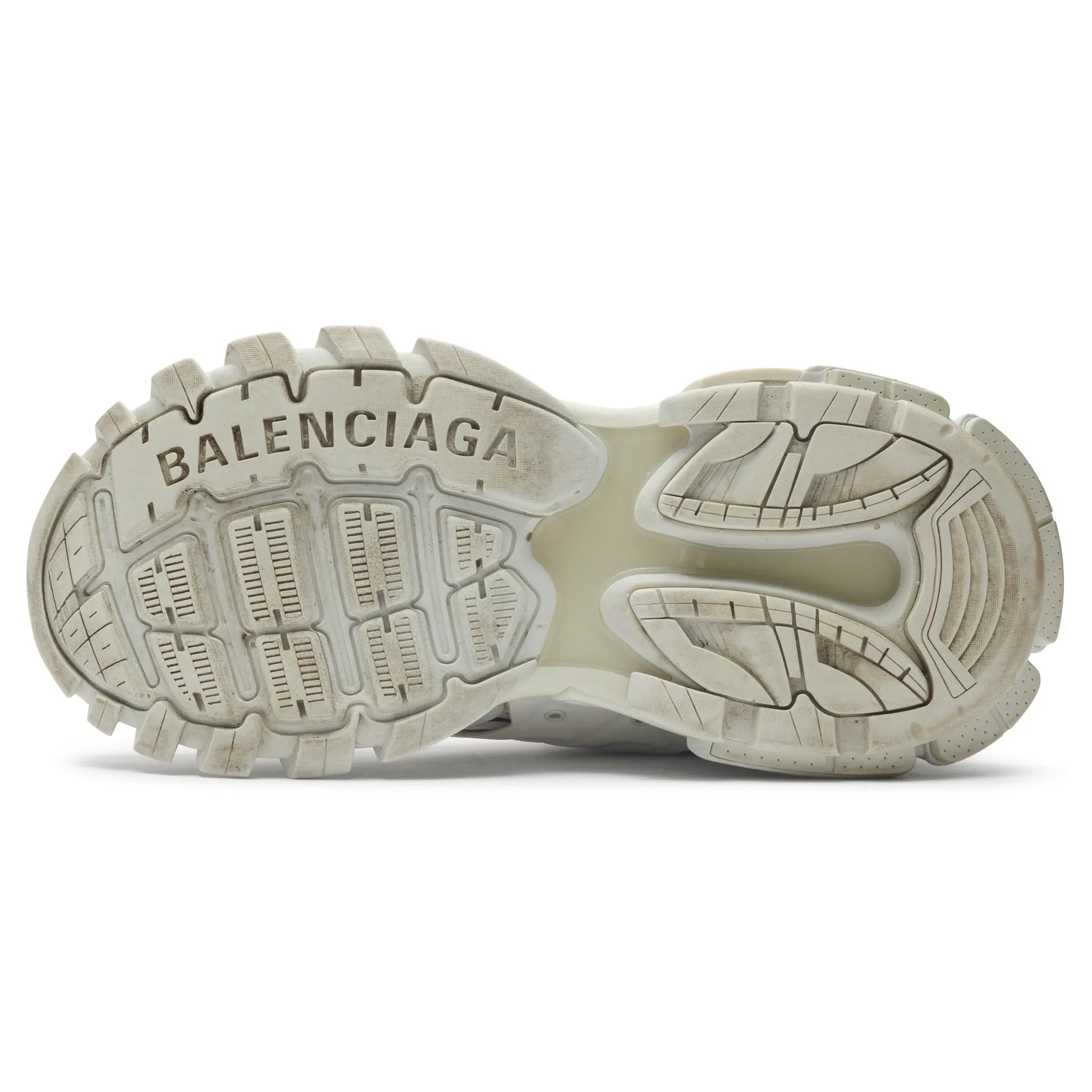 Sole View of Preloved - Balenciaga Track 2.0 Sneaker Triple White Clear Sole