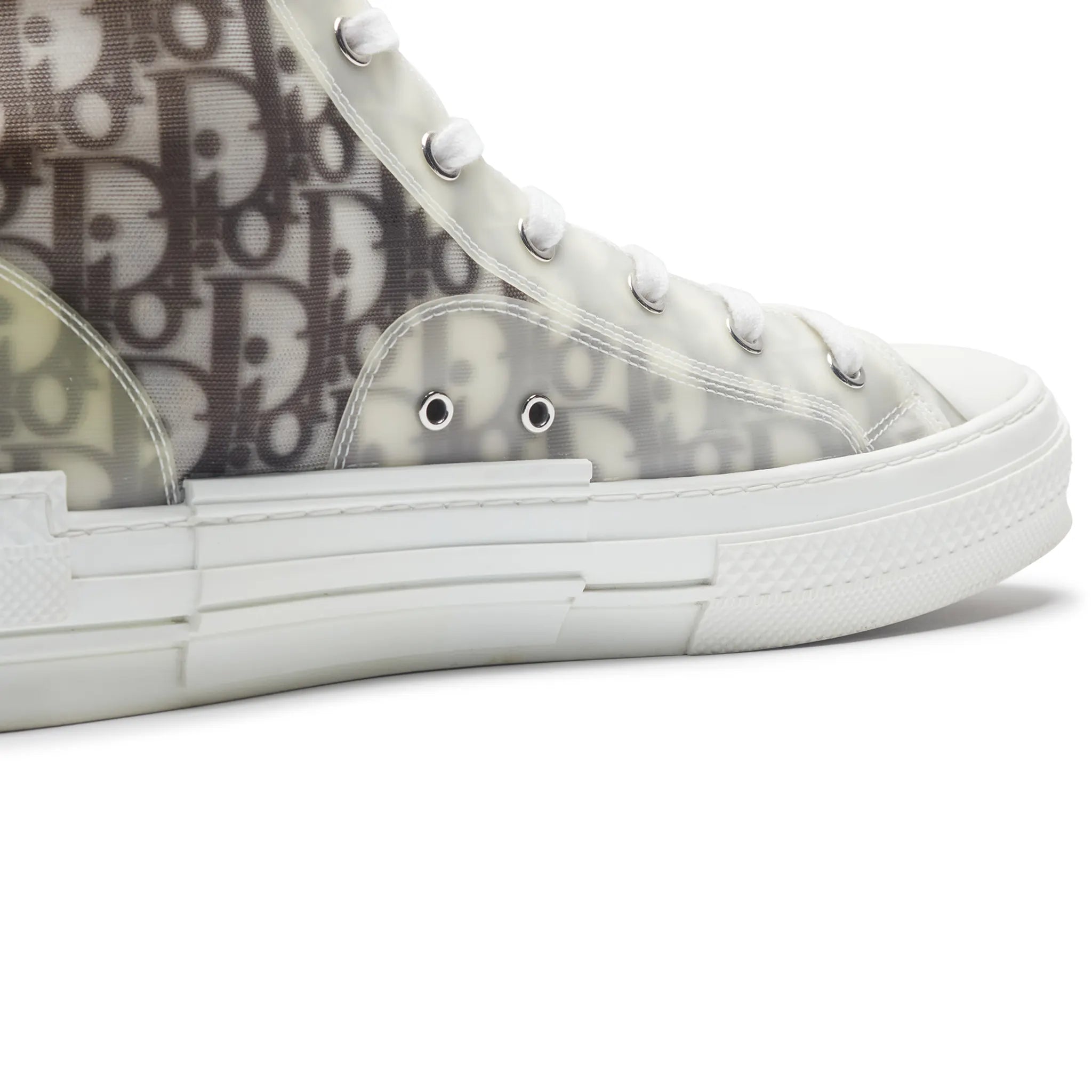 Detailed View of Preloved - Dior B23 Dior Oblique High White Black Sneaker 3SH118YJP_H069