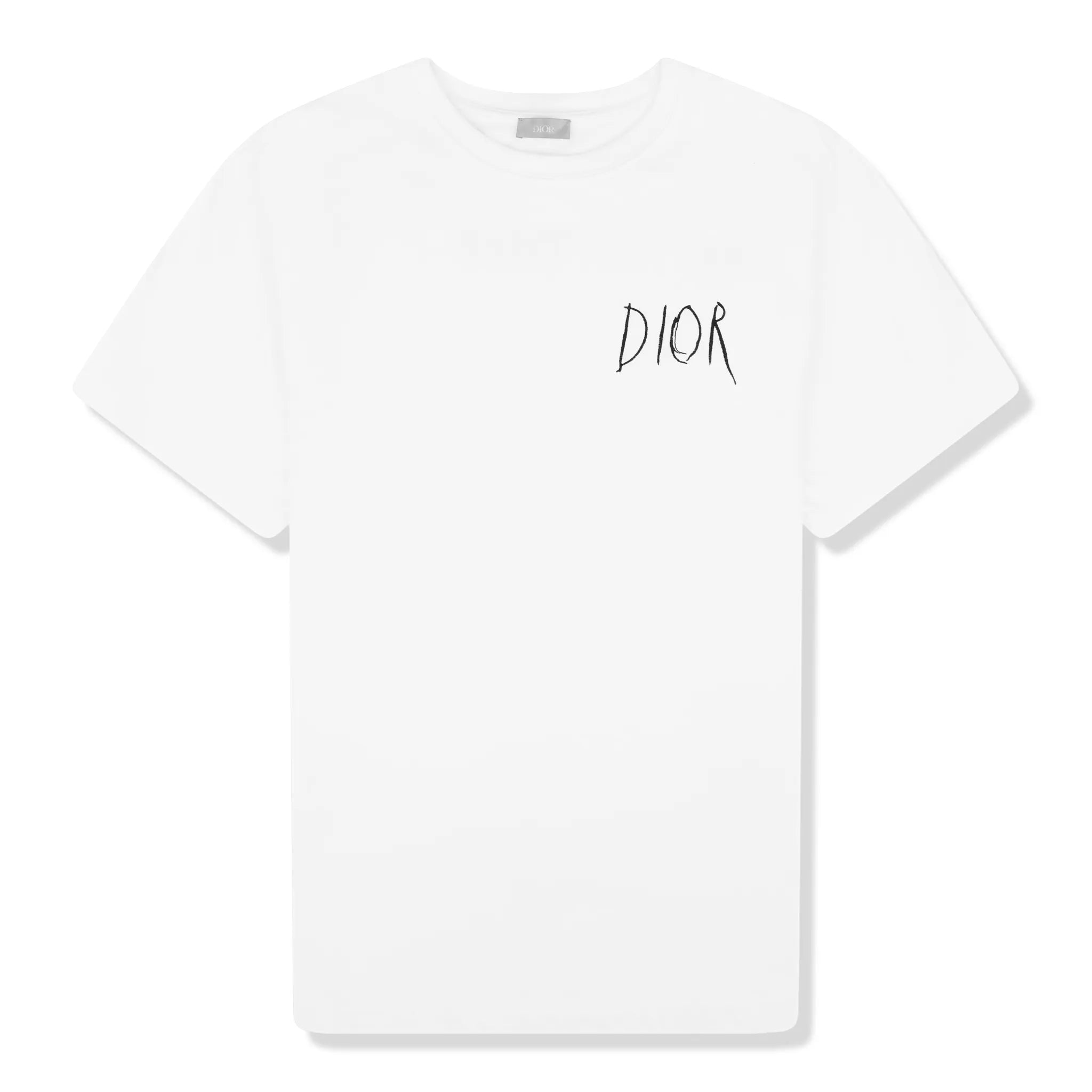 Front View of Preloved - Dior x Raymond Pettibon White T Shirt