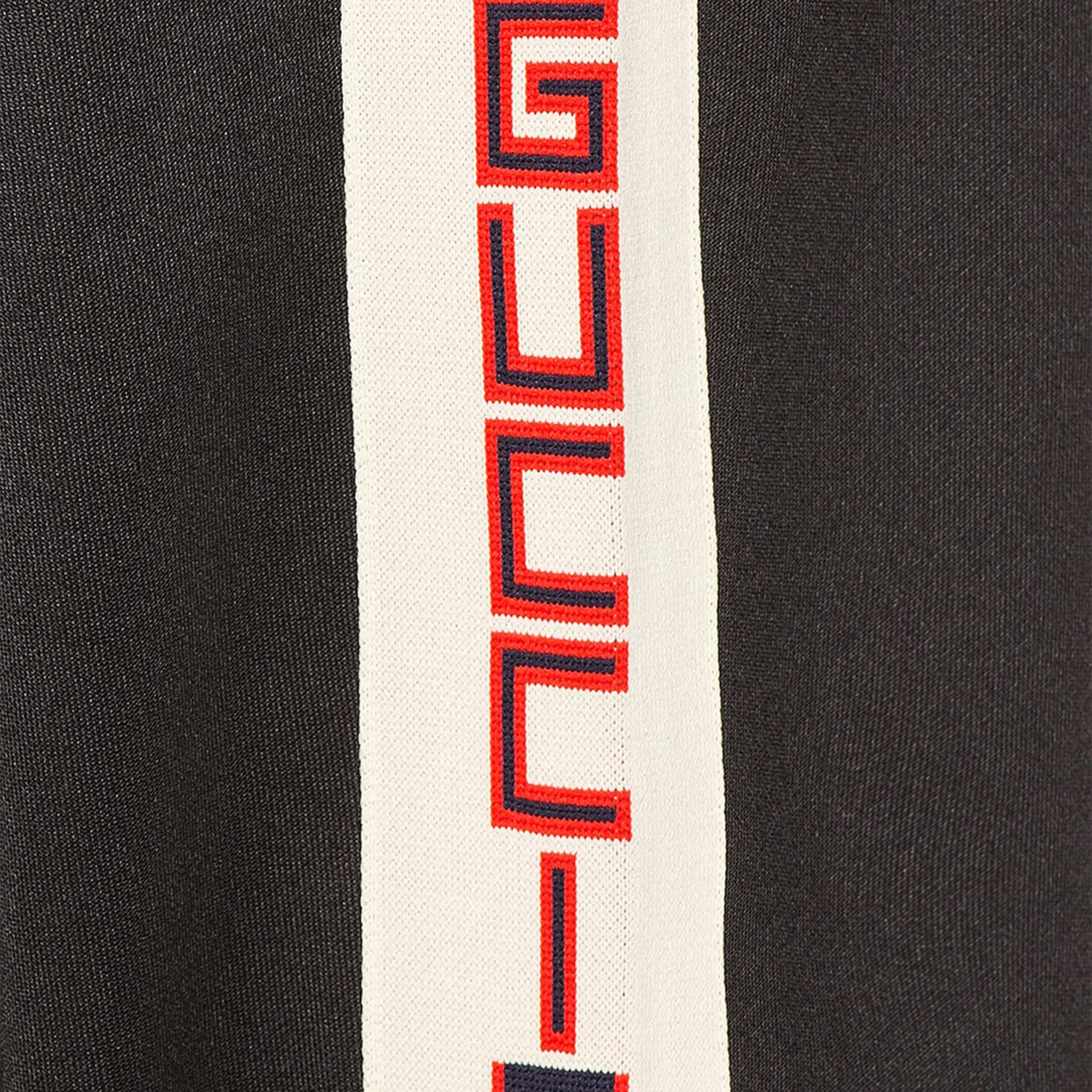 Detailed View of Preloved - Gucci Tape Logo Technical Jersey Black Sweatpants