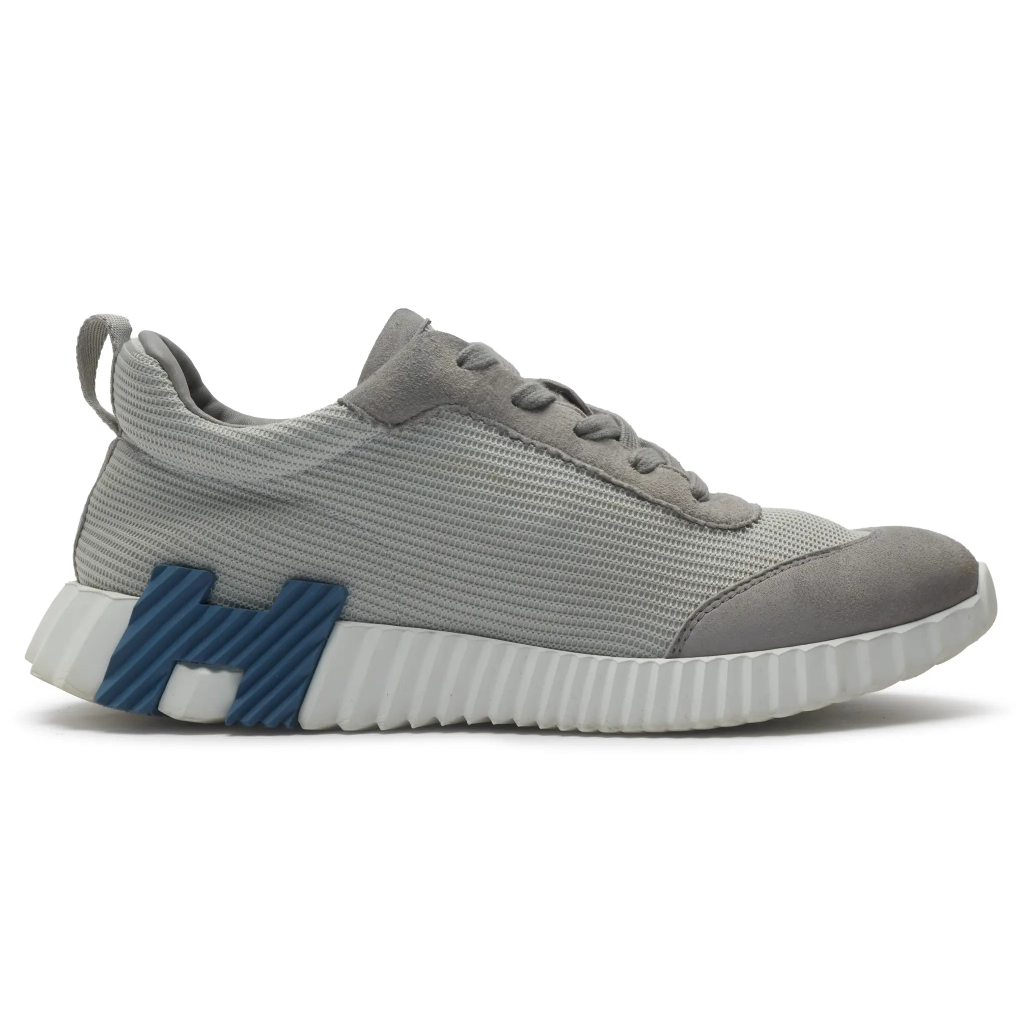 Side View of Preloved - Hermes Paris Bouncing Sneaker Grey Blue H231764ZHAR400