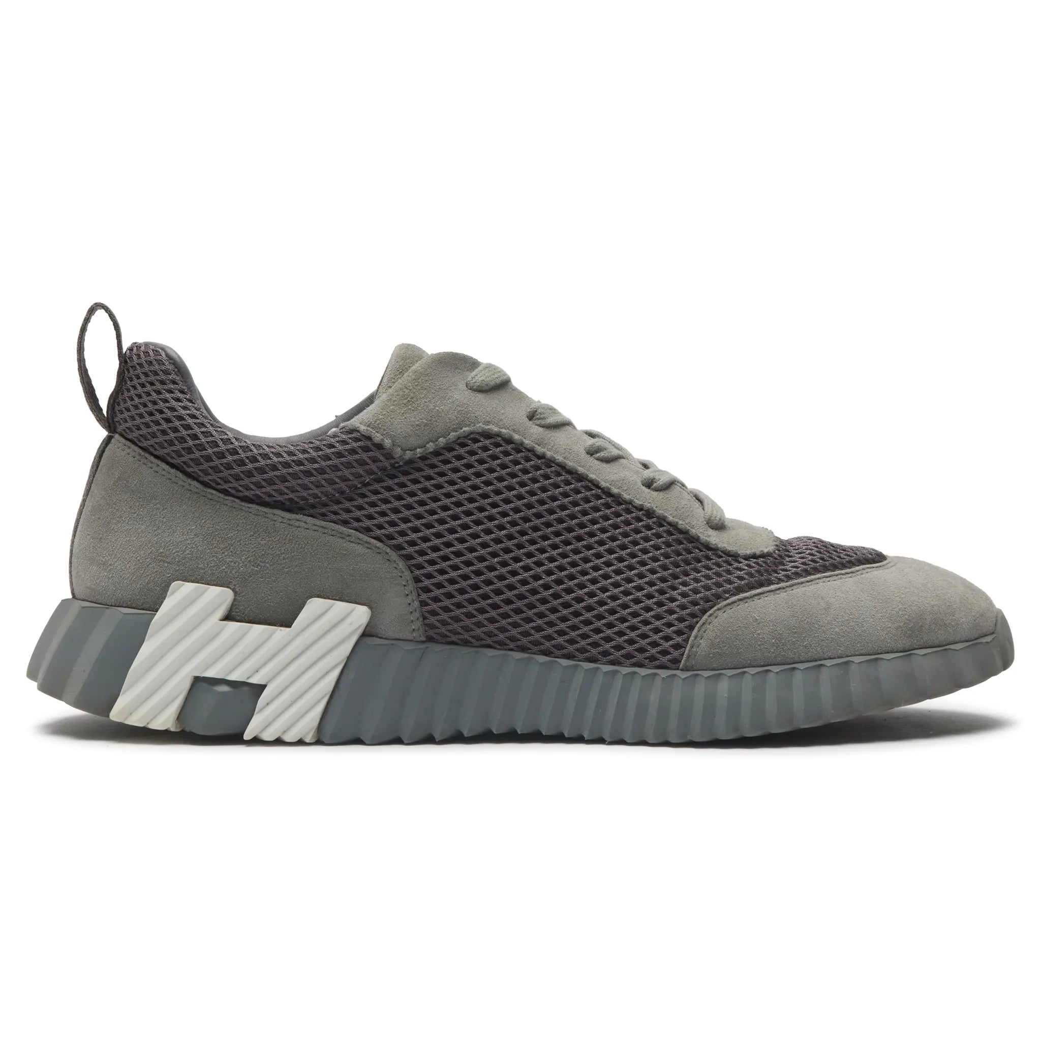 Side View of Preloved - Hermes Paris Bouncing Sneaker Grey H232856ZH1F410