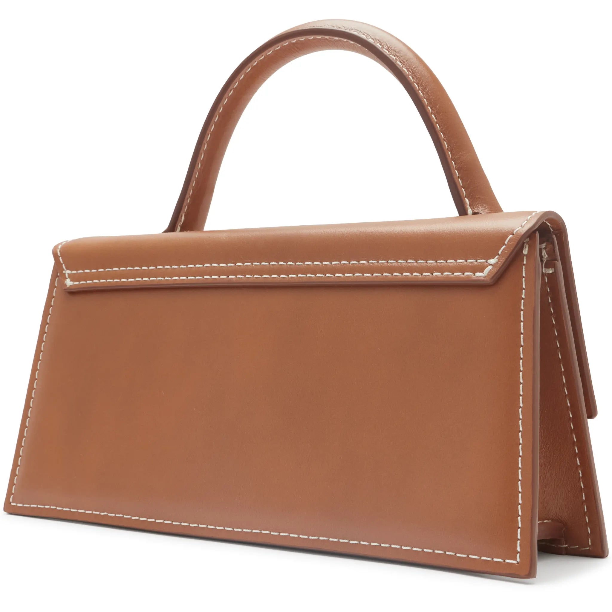 Back Side View of Preloved - Jacquemus Long Chiquito Signature Light Brown Handbag BAW00004AC01C04811