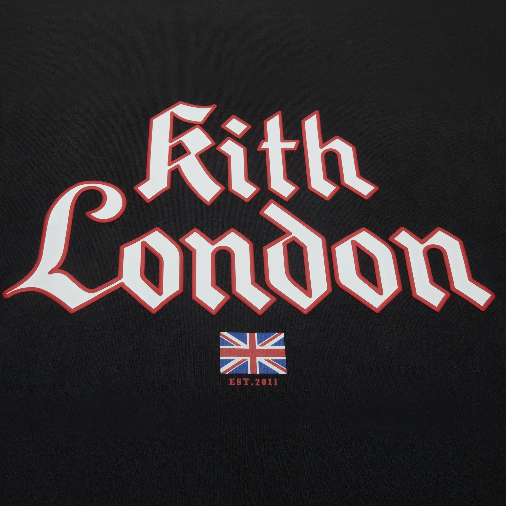 Detailed View of Preloved - Kith London Gothic Logo Vintage Black T-Shirt
