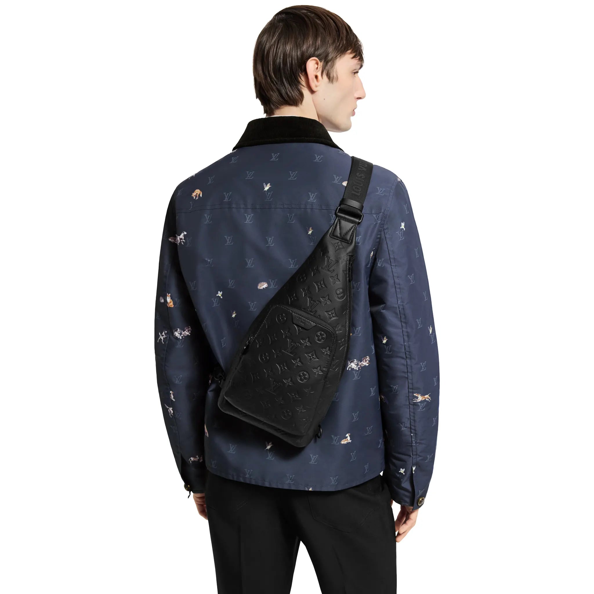 Model View of Preloved - Louis Vuitton Black Duo Slingbag NVPROD6740002V