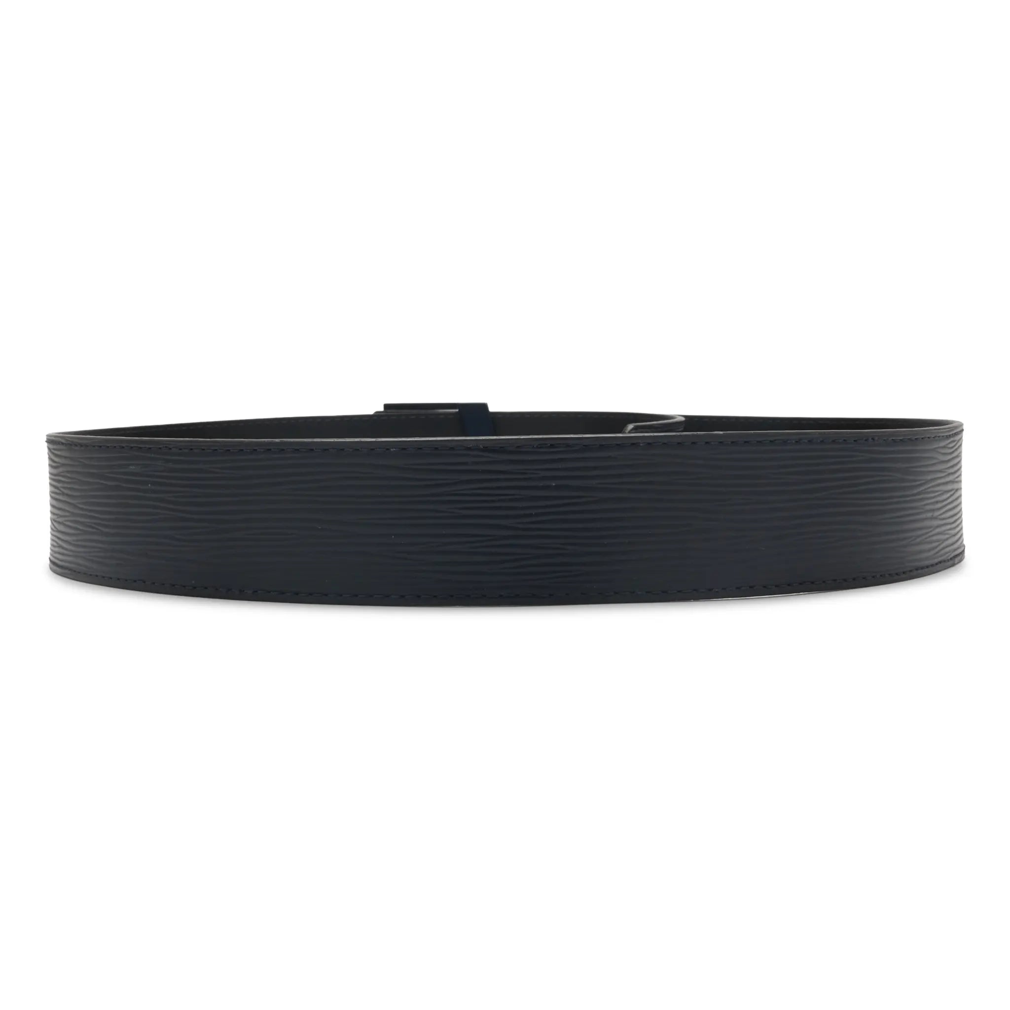 Back View of Preloved - Louis Vuitton Epi Leather 36mm Navy Belt M9608