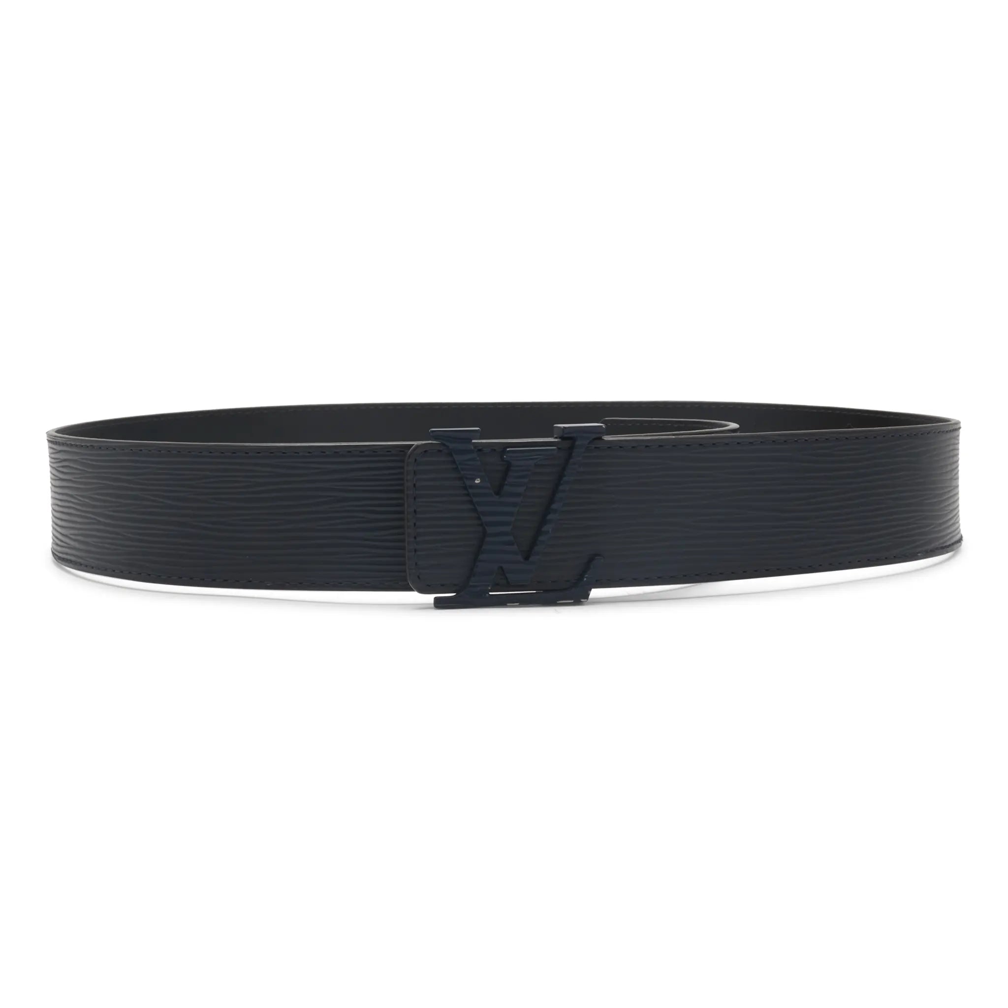 Front View of Preloved - Louis Vuitton Epi Leather 36mm Navy Belt M9608