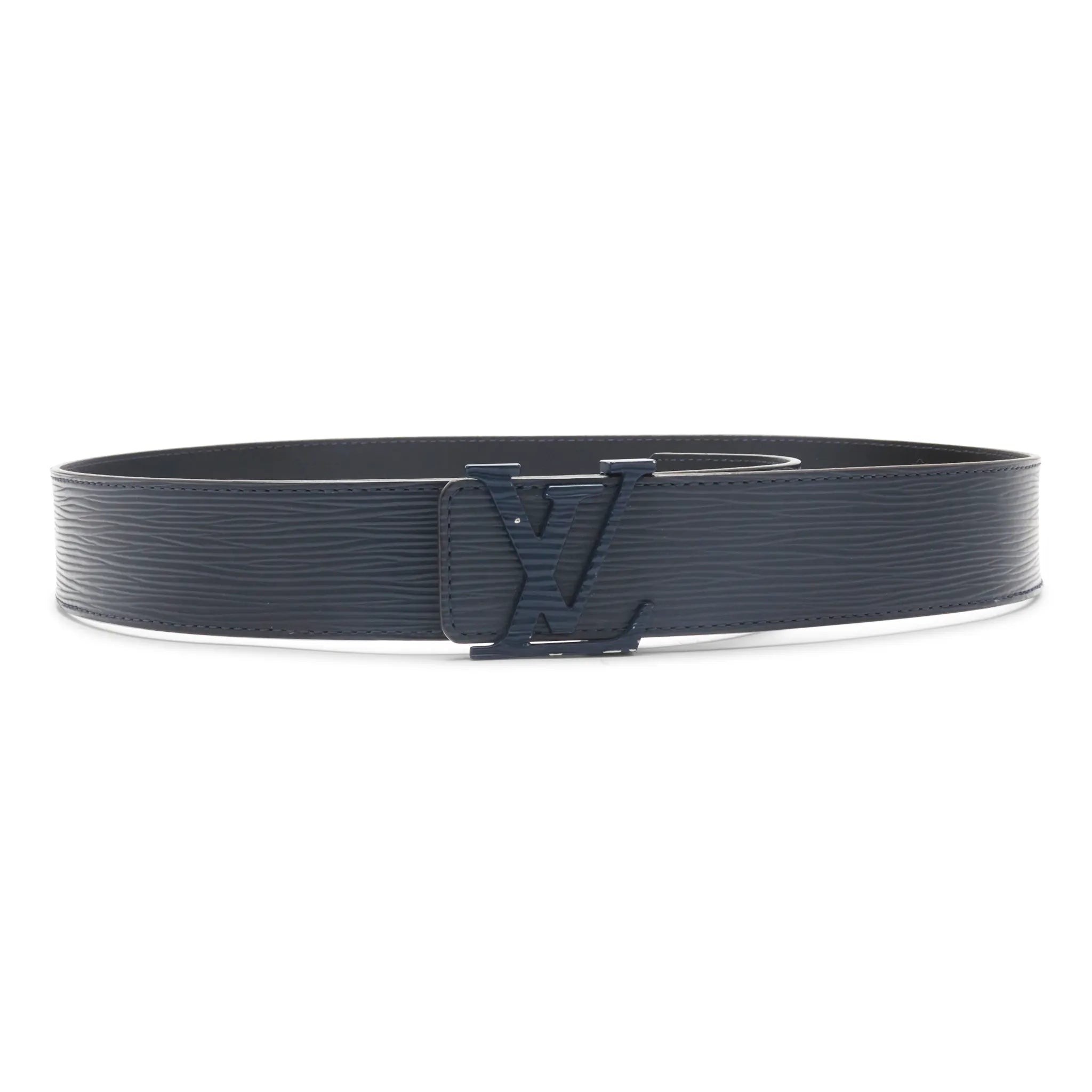 Front View of Preloved - Louis Vuitton Epi Leather 36mm Navy Belt