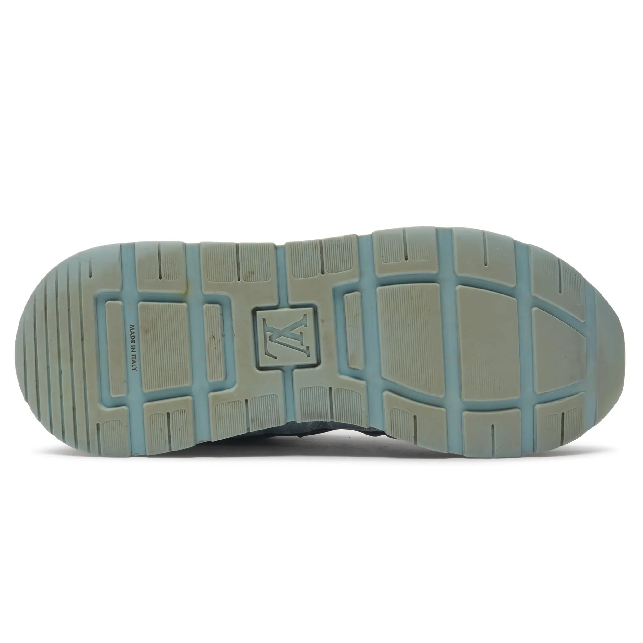 Sole View of Preloved - Louis Vuitton LV Run Away Blue Sneaker 1abfci