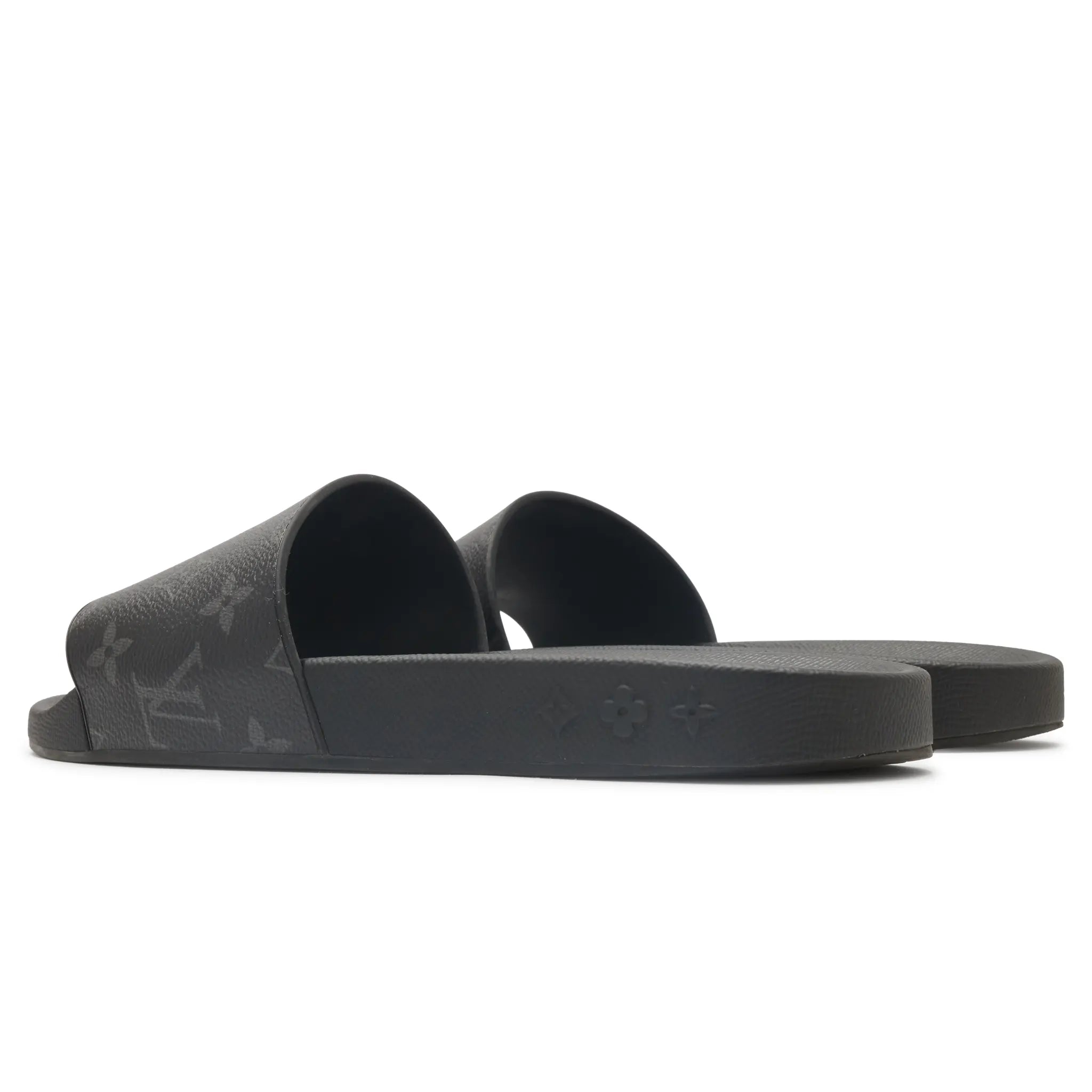 Back Side View of Preloved - Louis Vuitton Monogram Eclipse Slides 1A3PRW