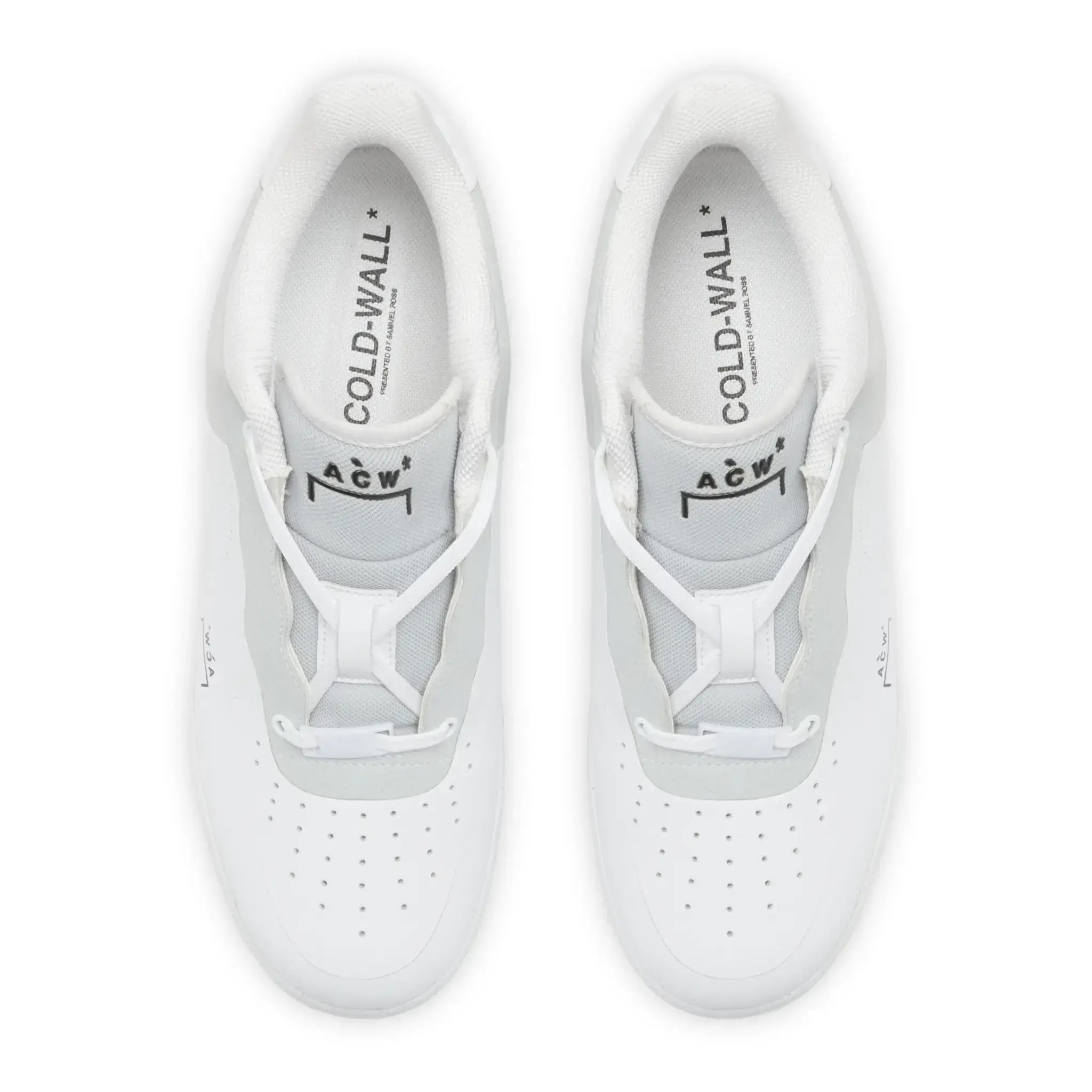 Upper View of Preloved - Nike Air Force 1 Low x A Cold Wall White BQ6924-100