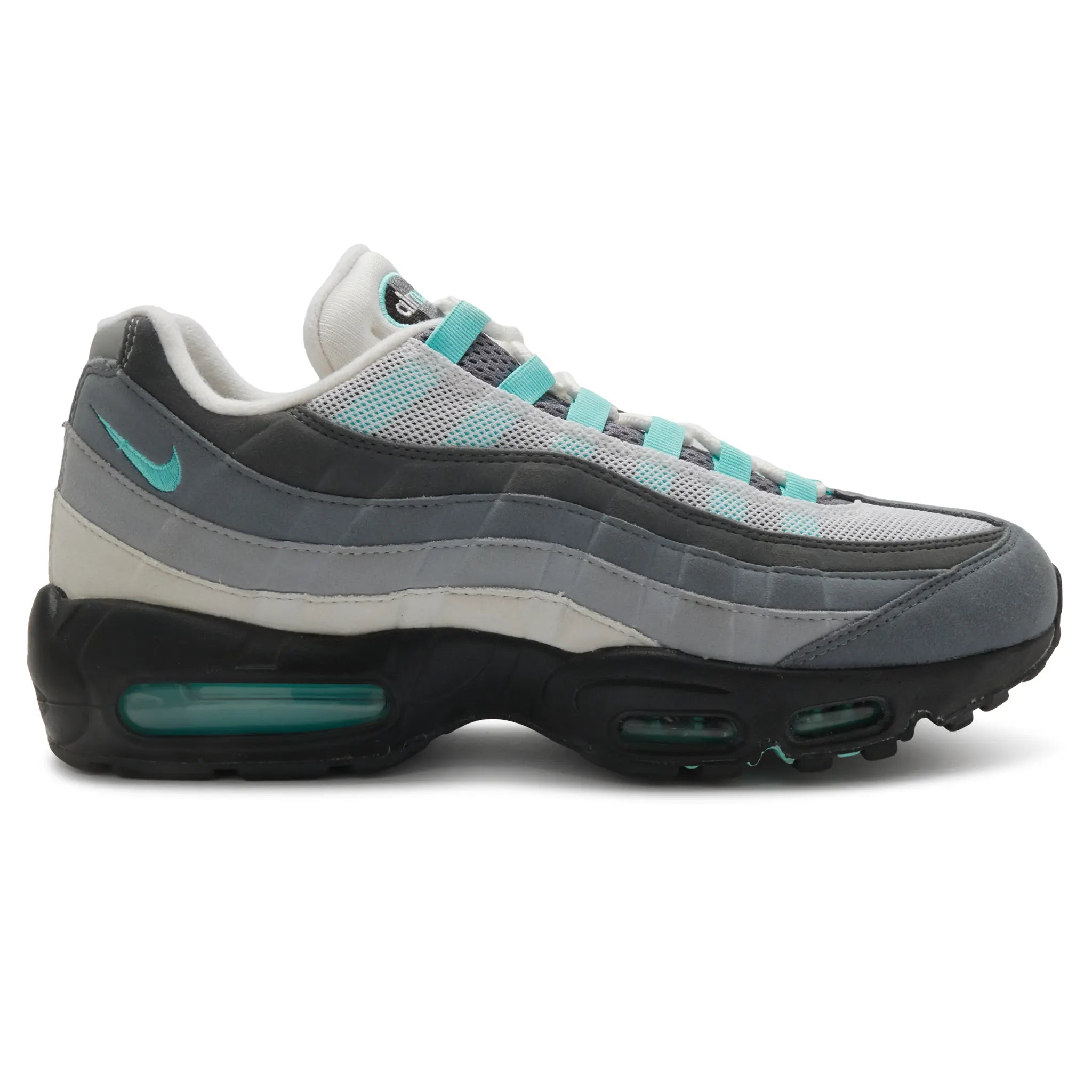 Side View of Preloved - Nike Air Max 95 Hyper Turquoise