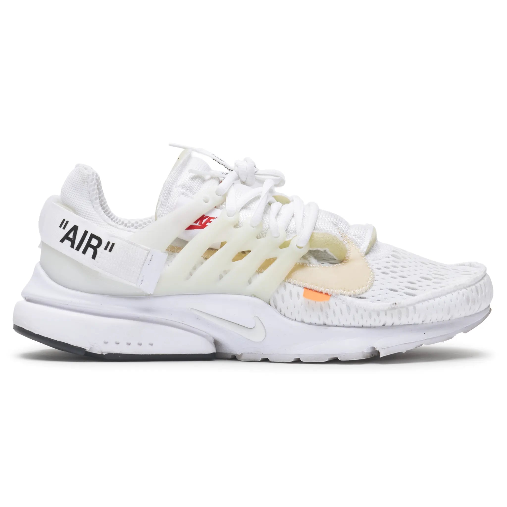 Side View of Preloved - Nike x Off White Air Presto Triple White AA3830-100