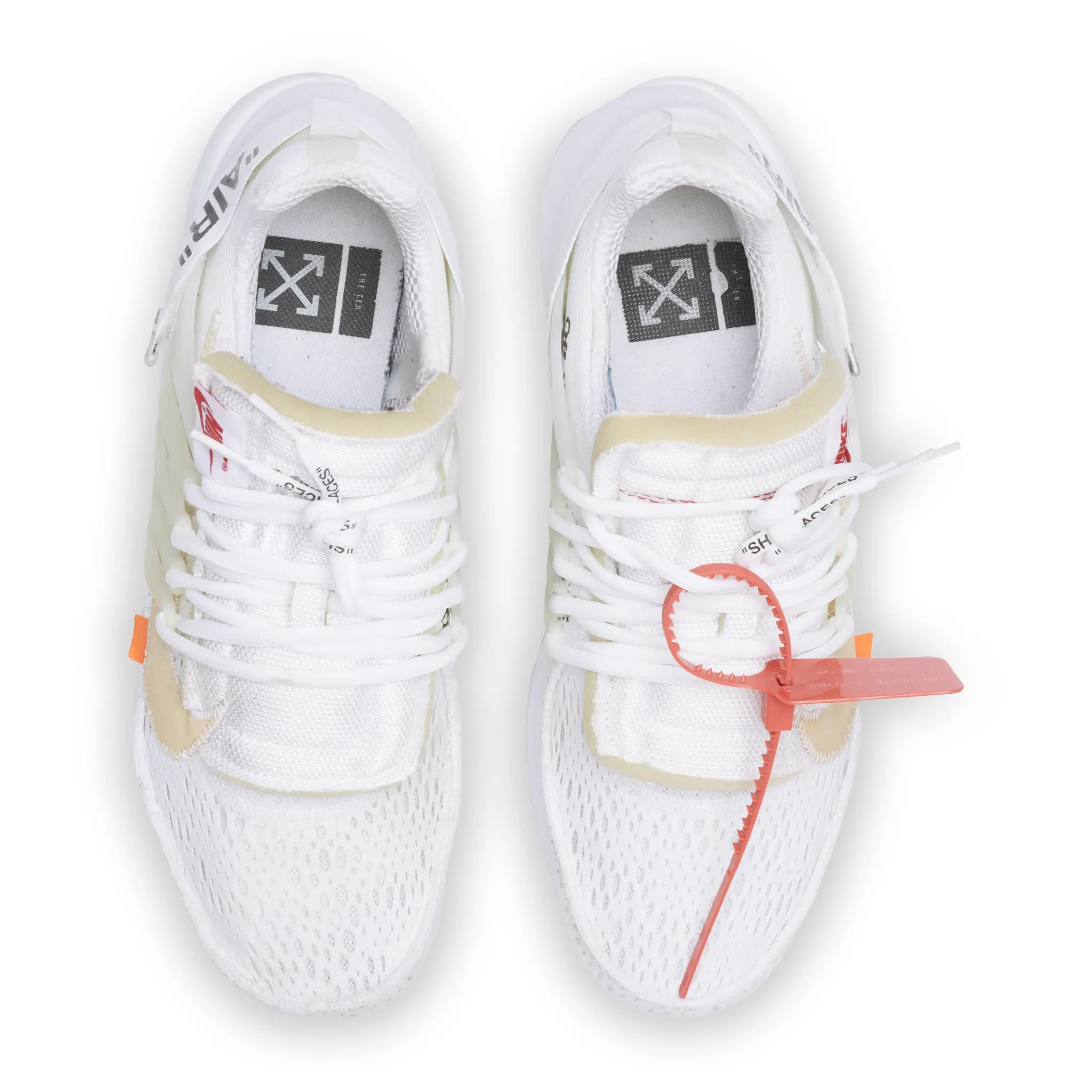 Upper View of Preloved - Nike x Off White Air Presto Triple White AA3830-100