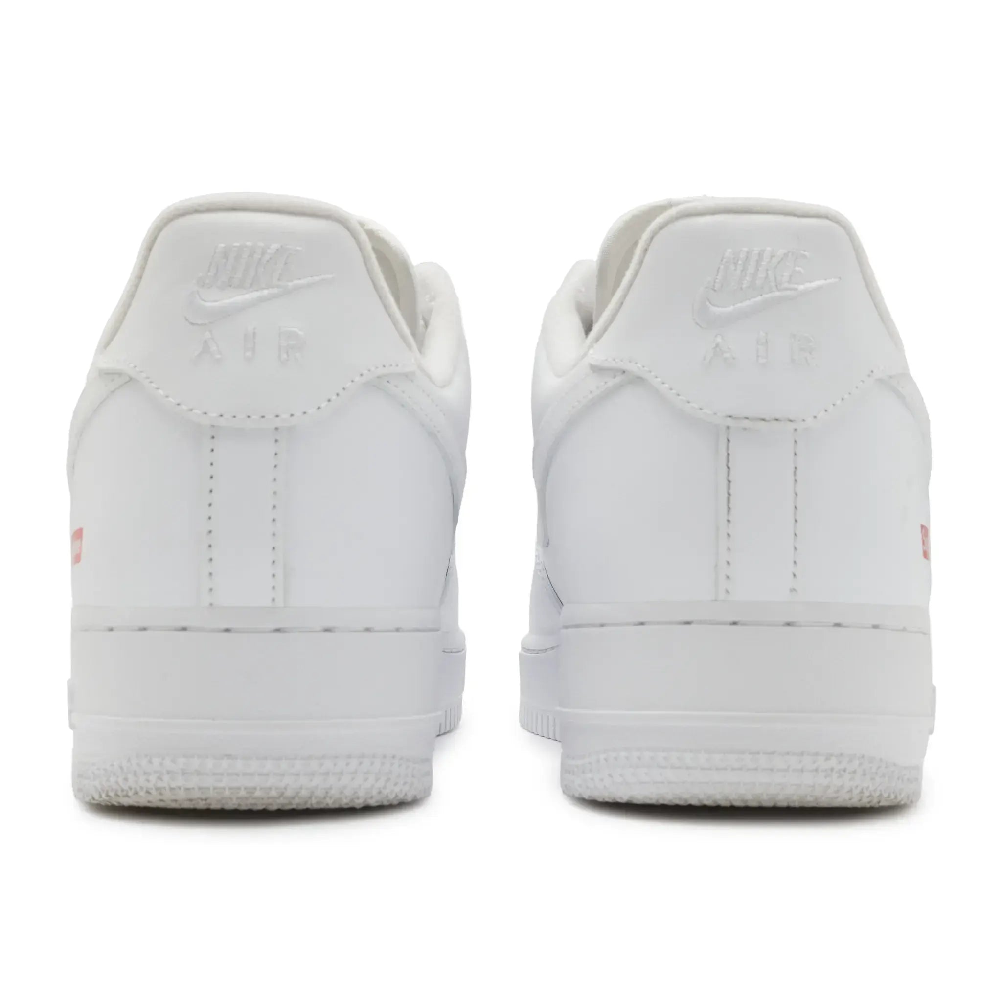 Back View of Preloved - Nike x Supreme Air Force 1 Low White Box Logo CU9225-100