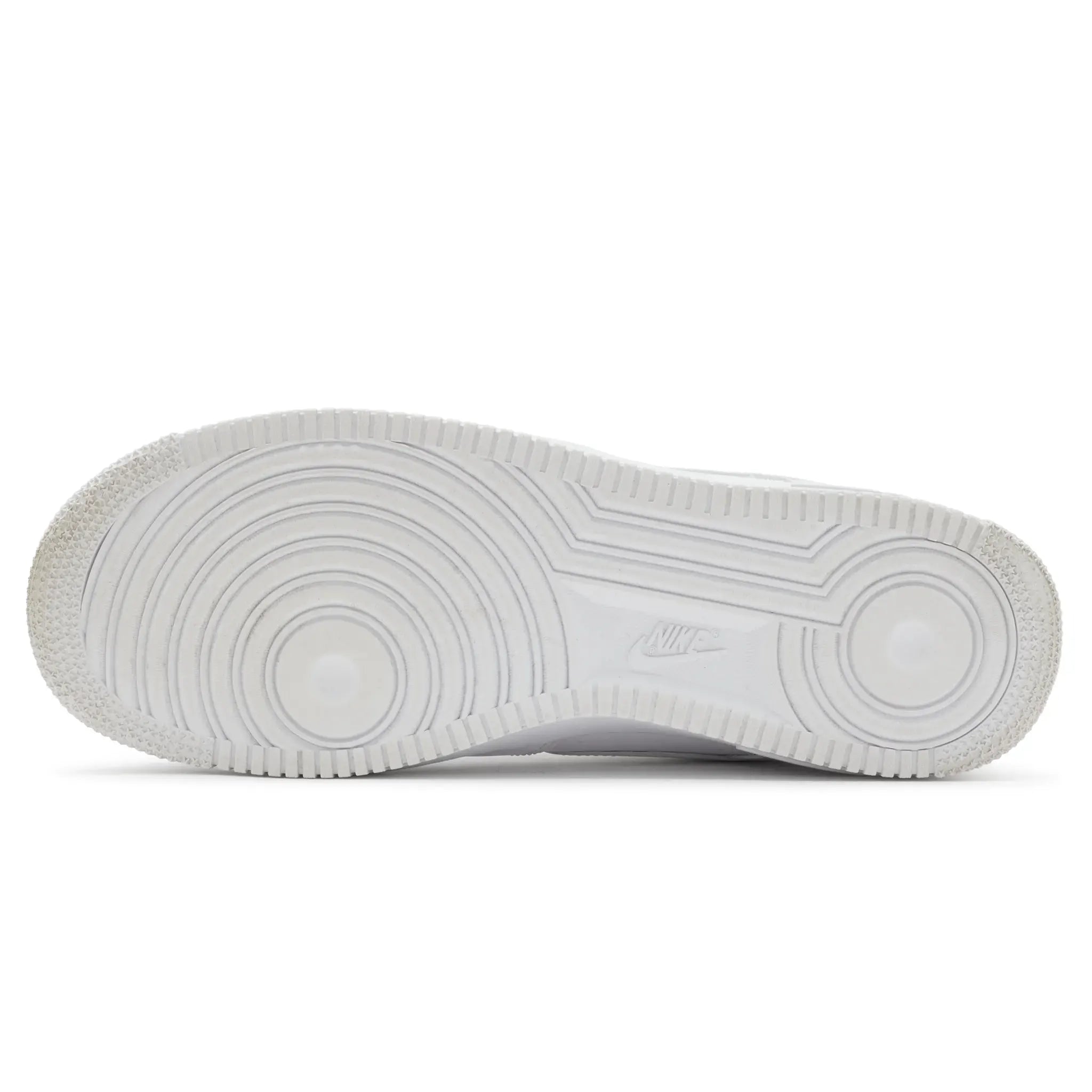 Sole View of Preloved - Nike x Supreme Air Force 1 Low White Box Logo CU9225-100