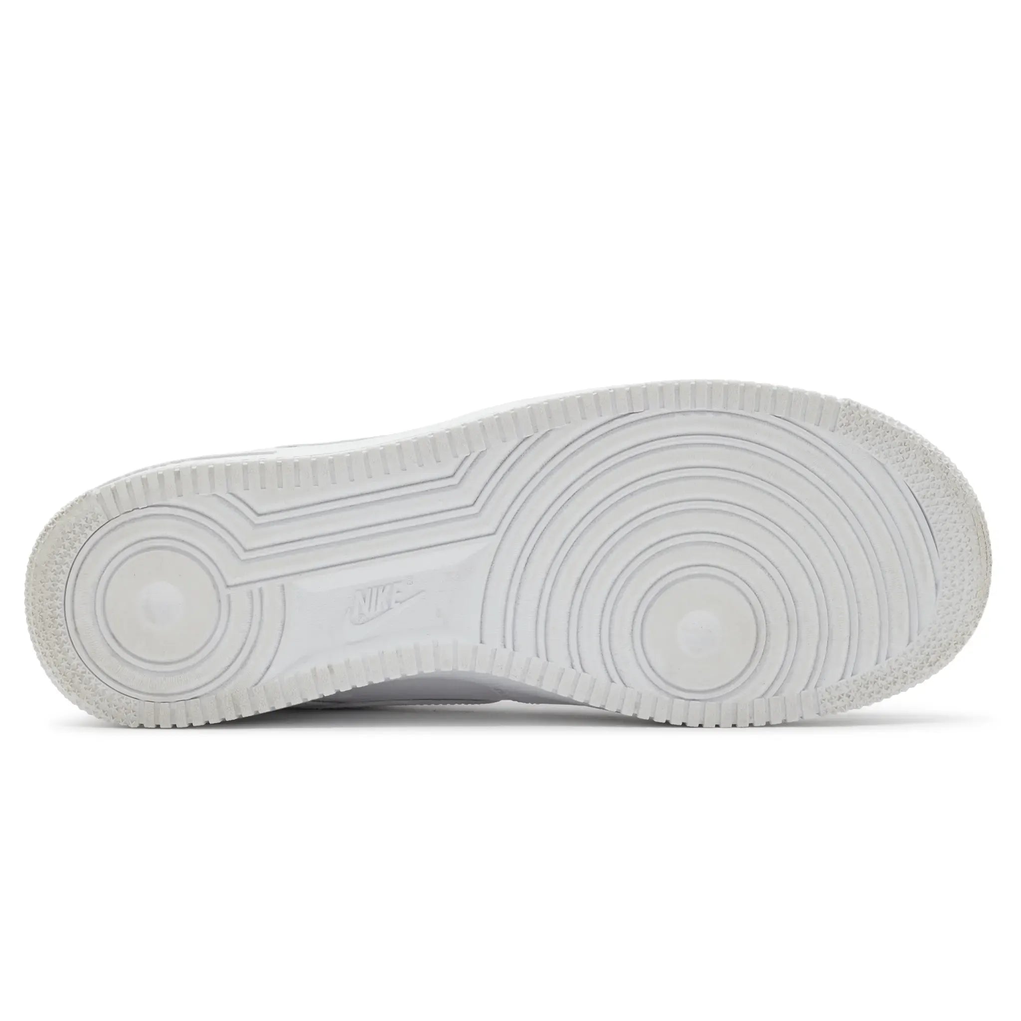 Sole View of Preloved - Nike x Supreme Air Force 1 Low White Box Logo CU9225-100