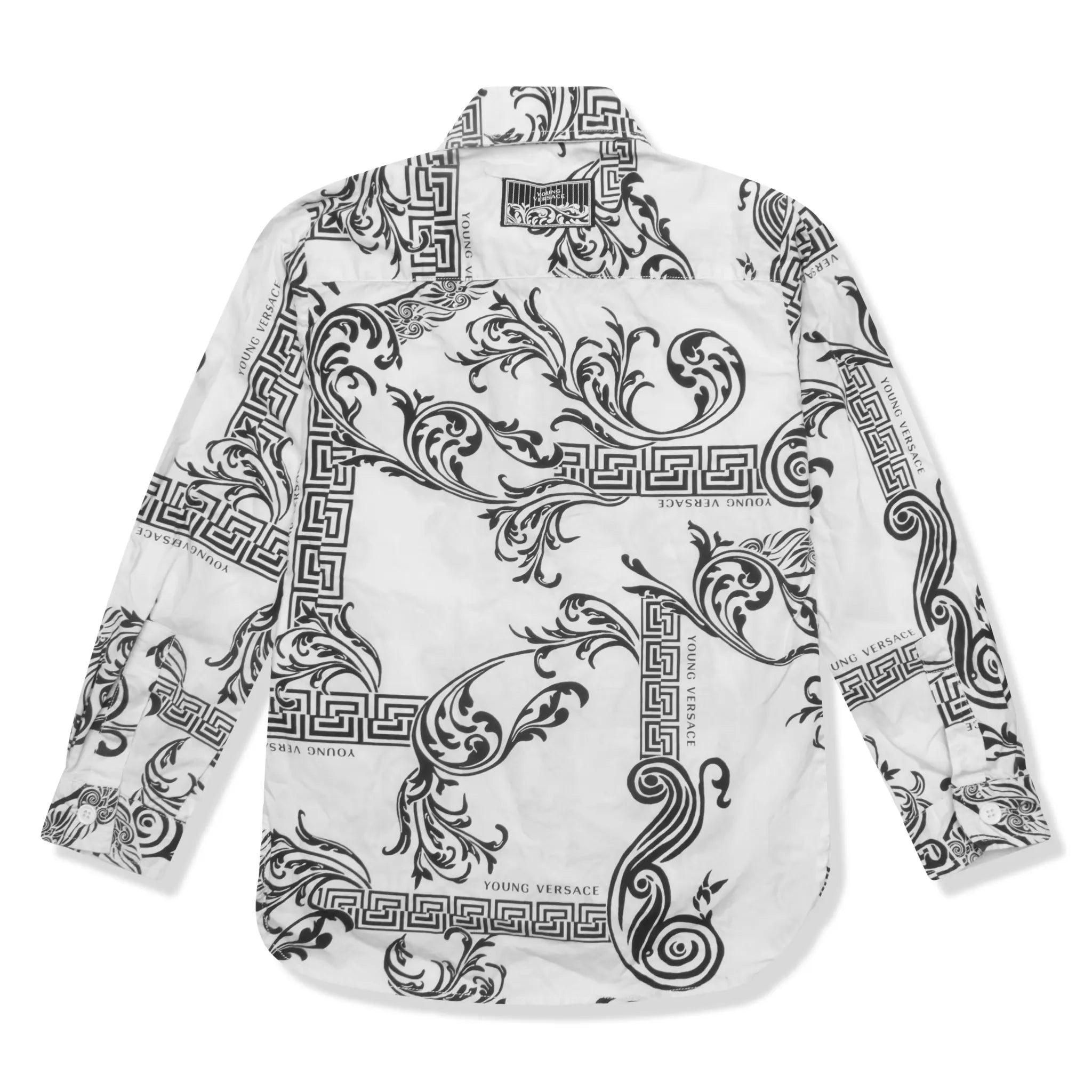 Back View of Preloved - Versace Kids Printed White Shirt