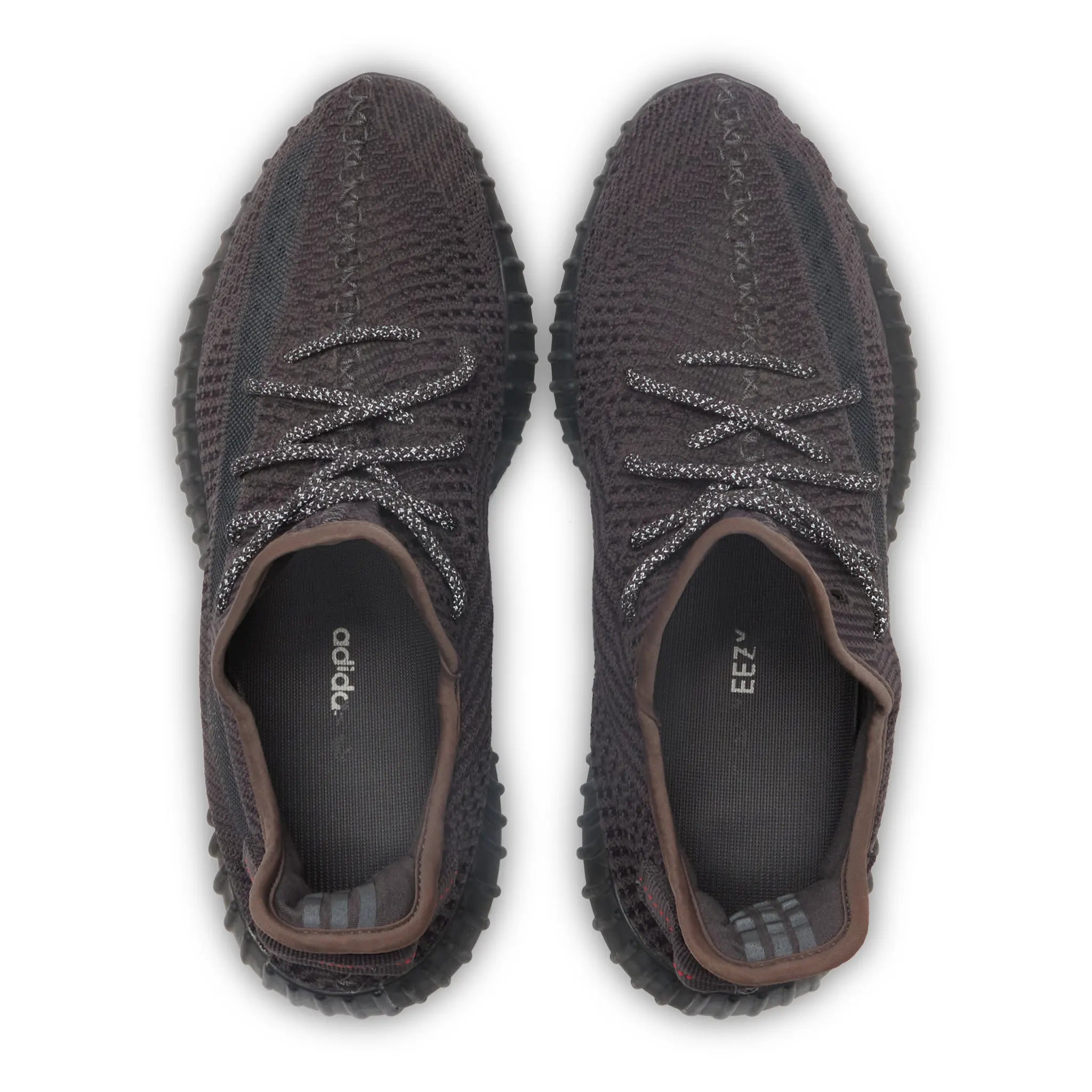 Upper View of Preloved - Yeezy Boost 350 V2 Static Black Non Reflective FU9006