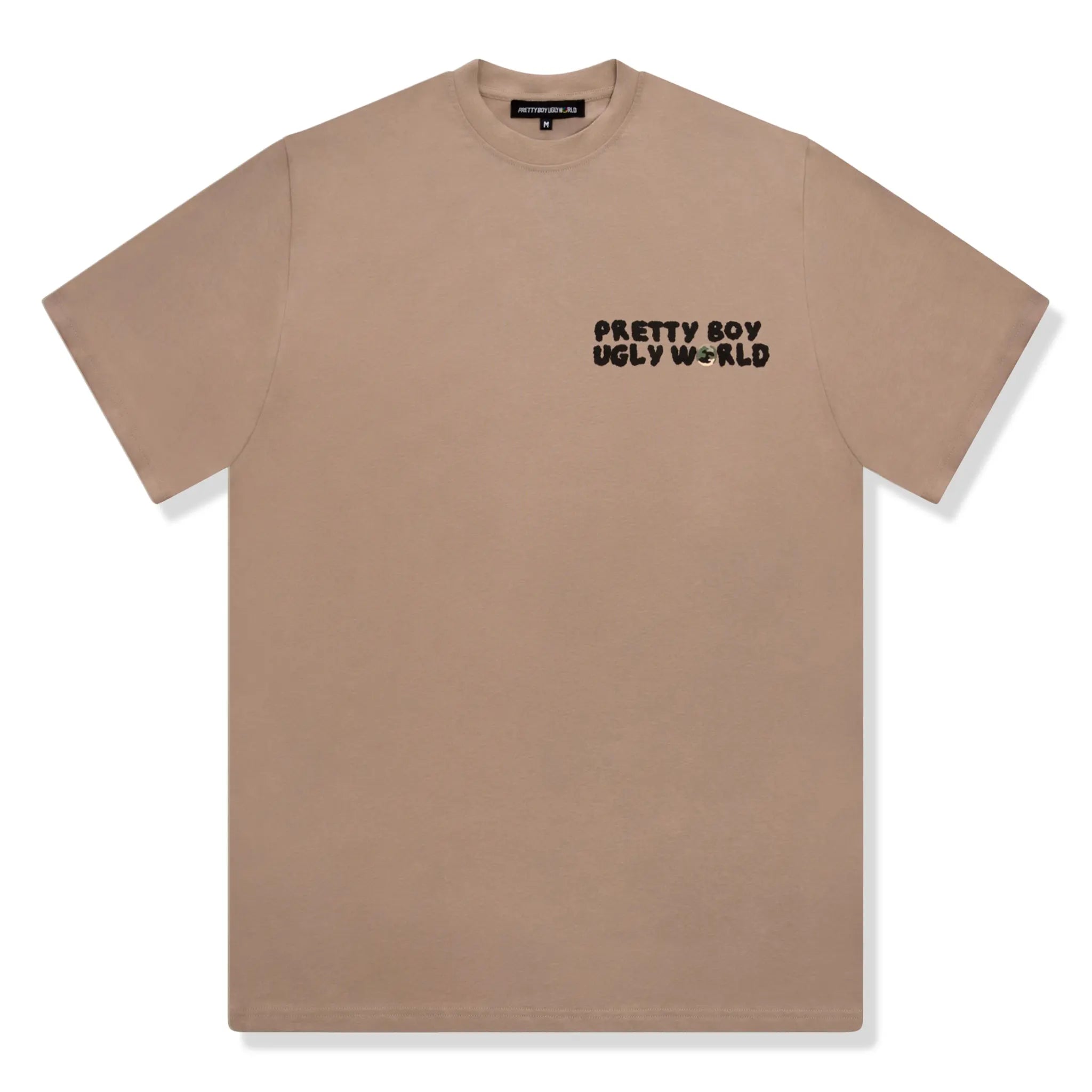 Front View of Pretty Boy Ugly World Camo World Mushroom T-Shirt 17104350