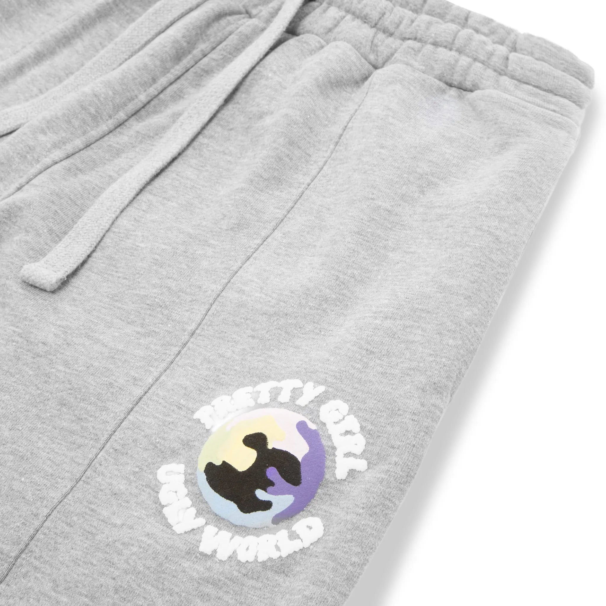 Detailed View of Pretty Girl Ugly World Pleated Grey Sweatpants (W) 20102390