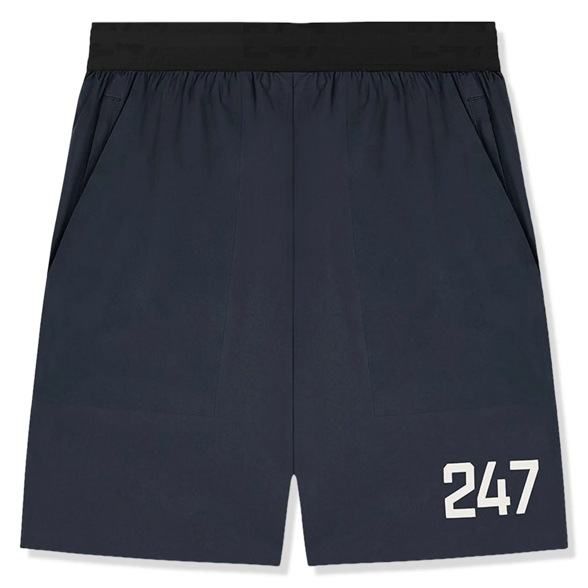 Front view of Represent 247 Fused Navy Blue Shorts 247M729-039