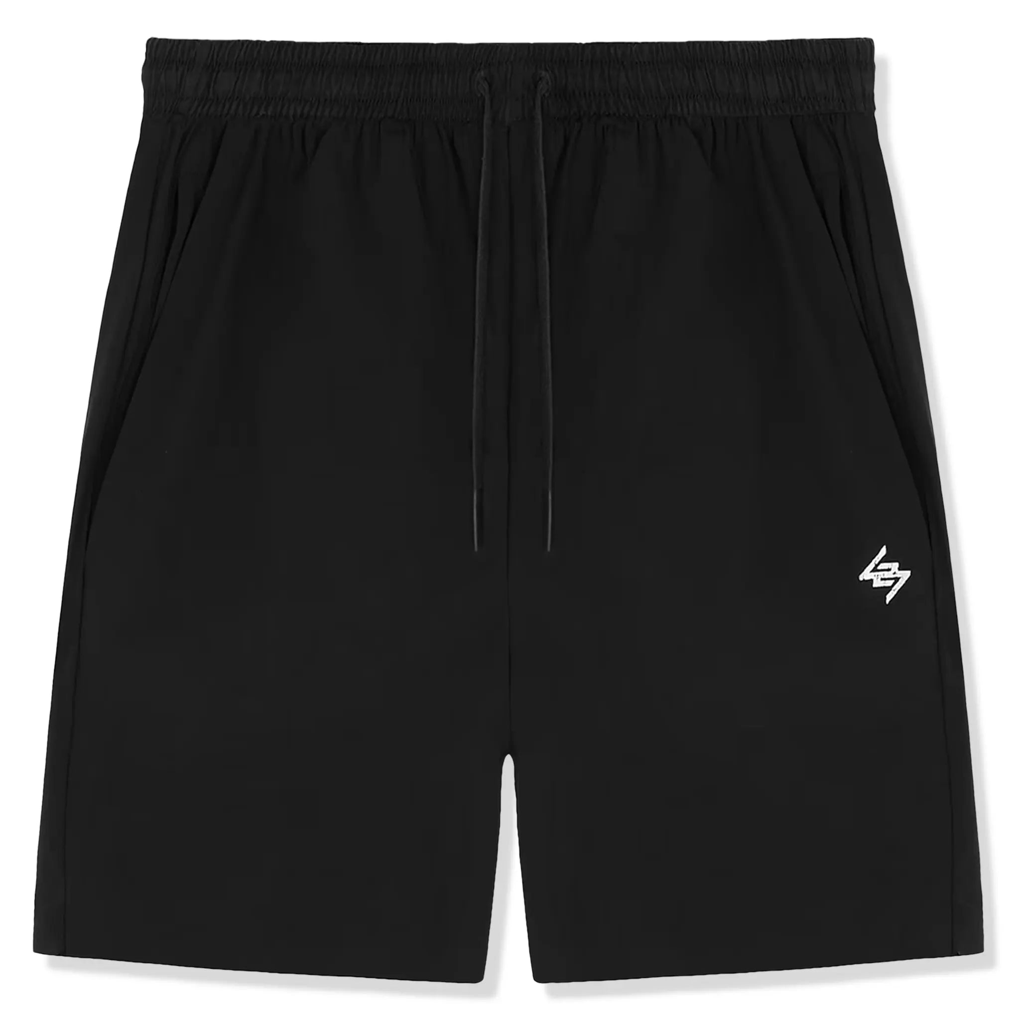 Front view of Represent 247 Gymnasium Performance Black Shorts 247M733-171