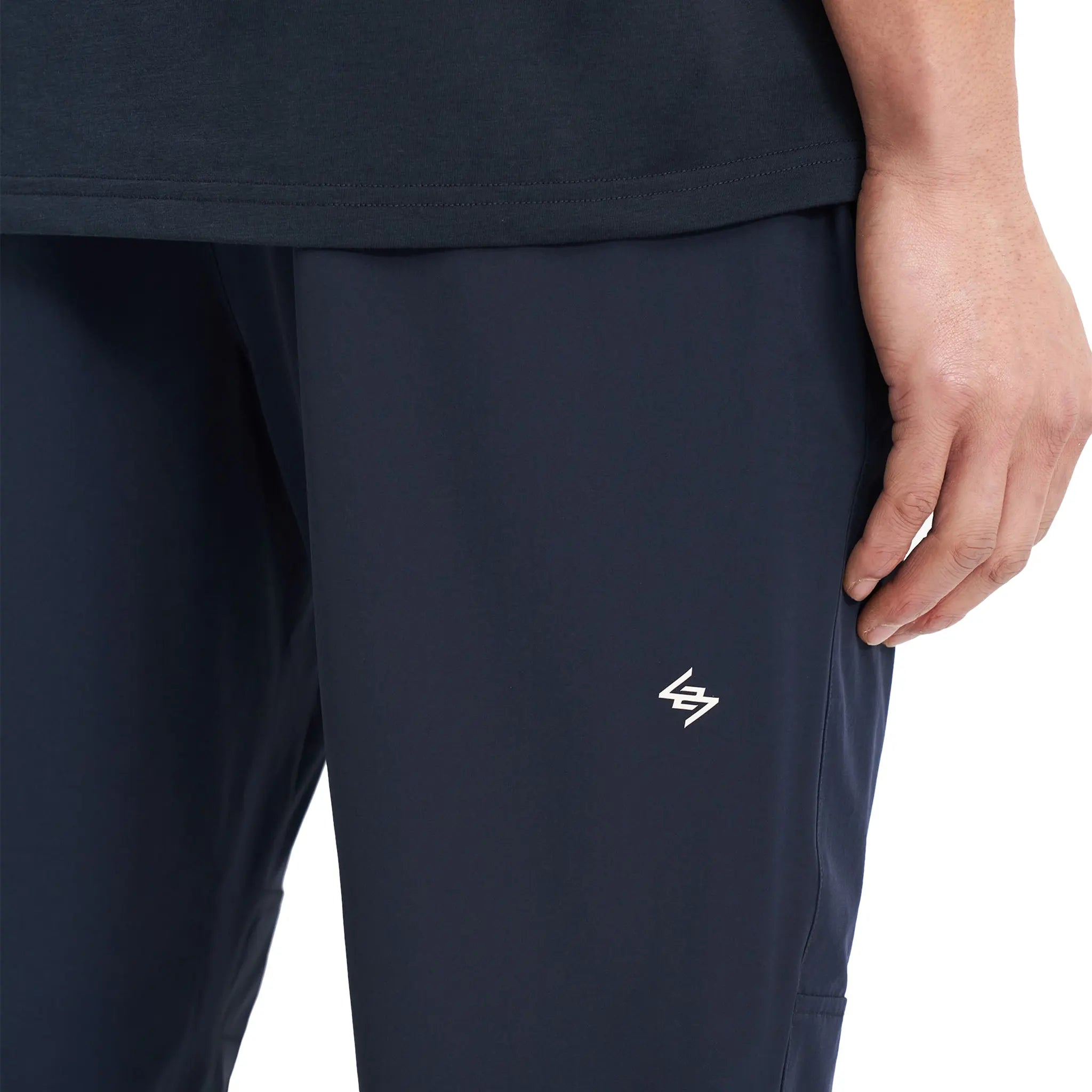 Back Side view of Represent 247 Navy Blue Training Pants 247M506-039