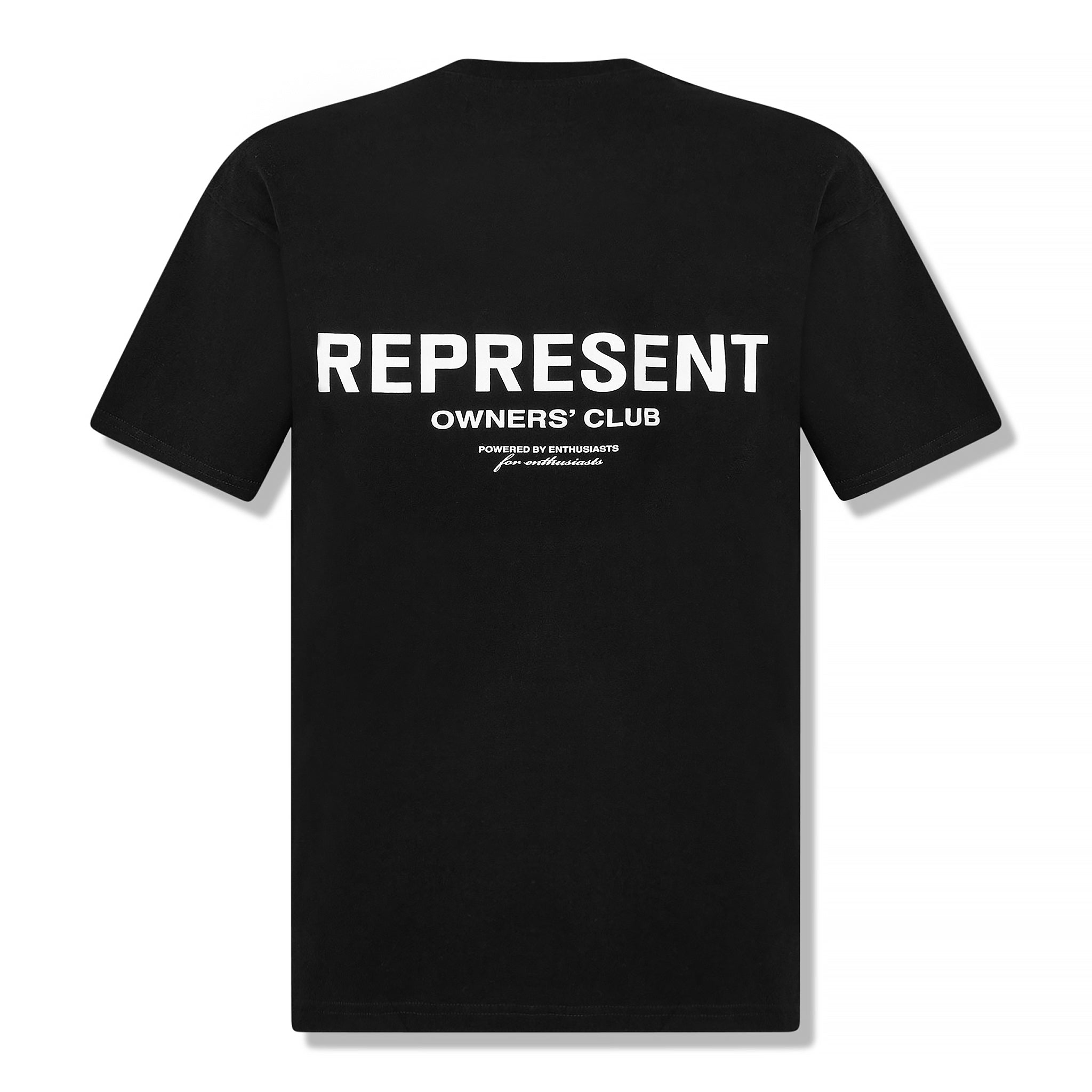 Back view of Represent Owners Club Black T Shirt M05149-01