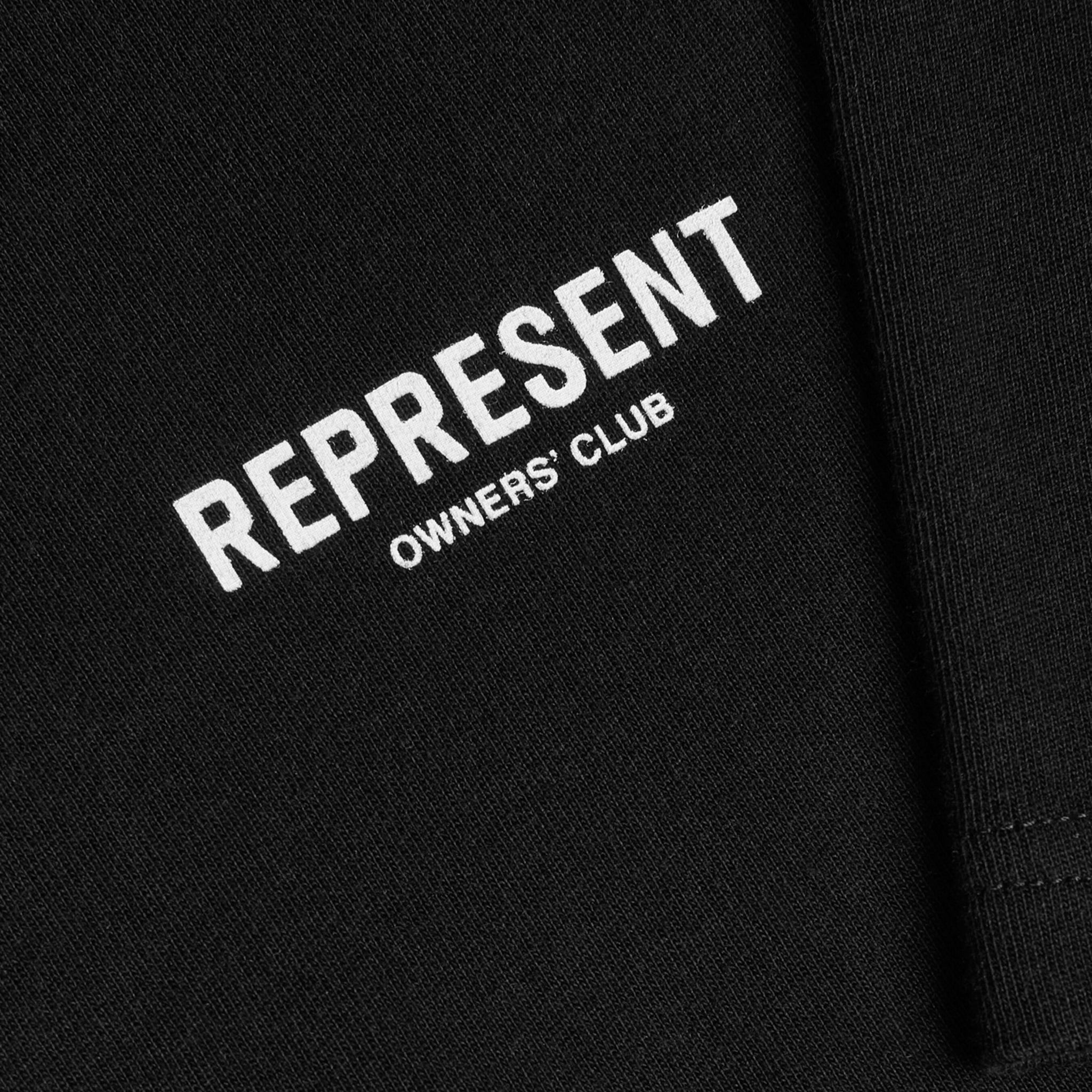 Logo view of Represent Owners Club Black T Shirt M05149-01