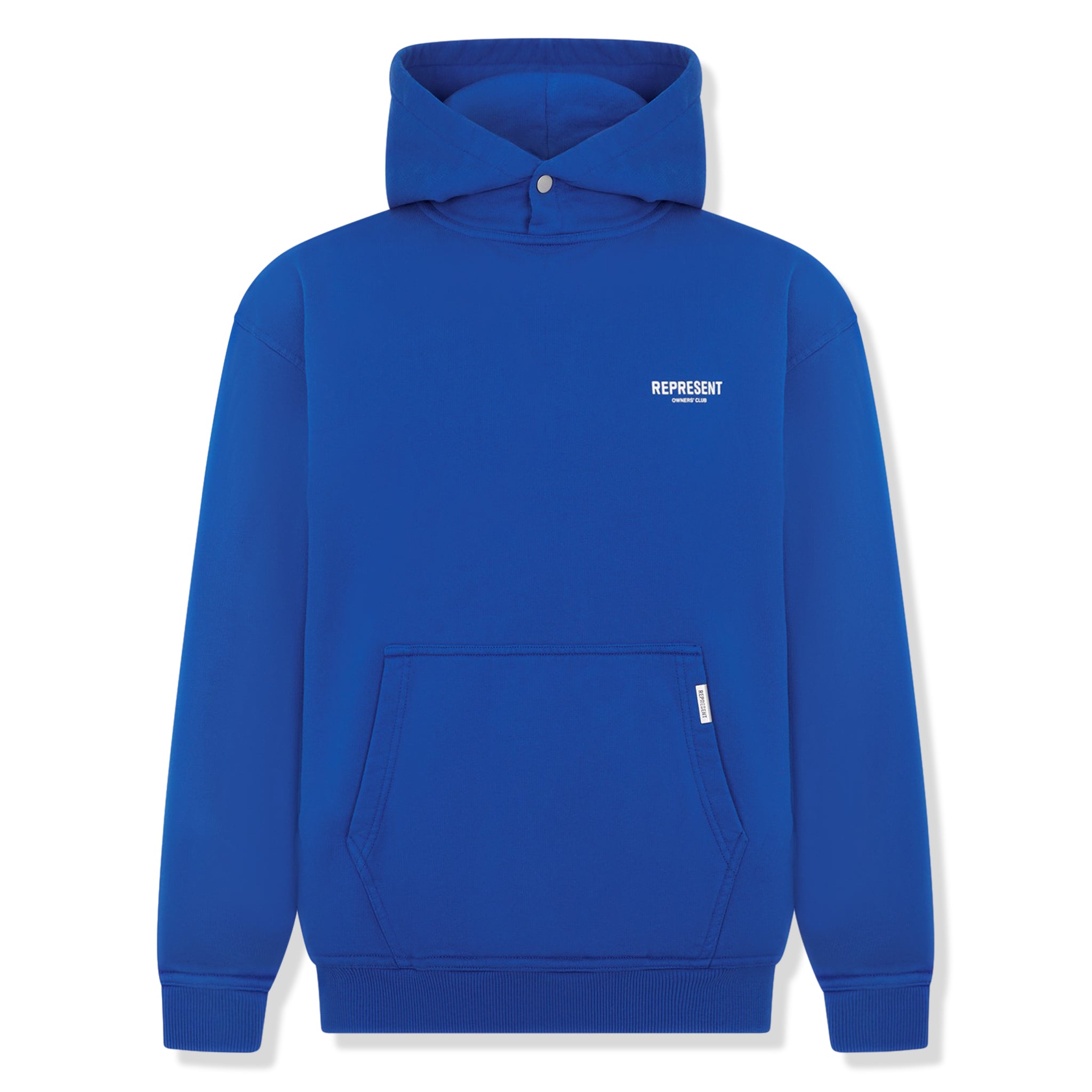 Front view of Represent Owners Club Cobalt Hoodie M04153-109