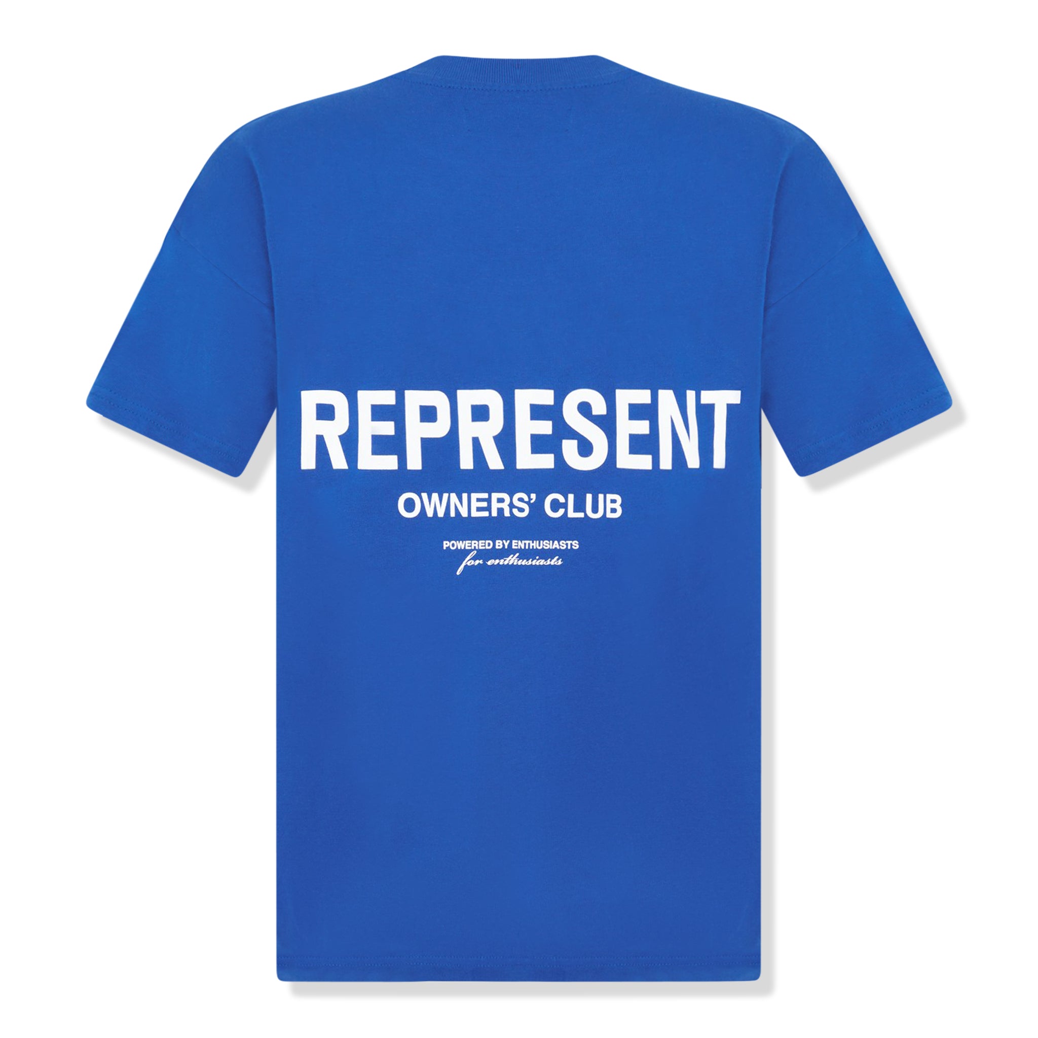 Back view of Represent Owners Club Cobalt T Shirt M05149-01