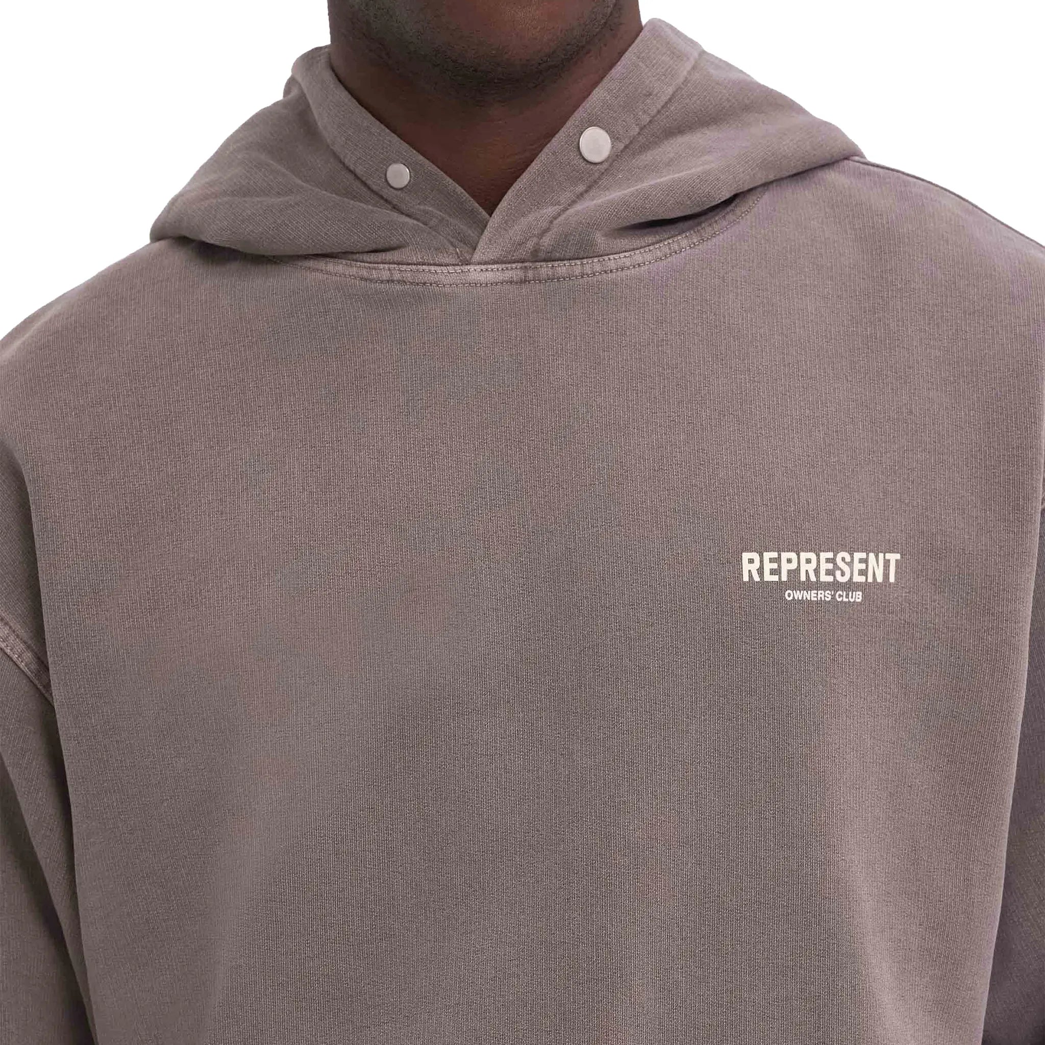 Front Detailed View of Represent Owners Club Fog Hoodie MH4004-292