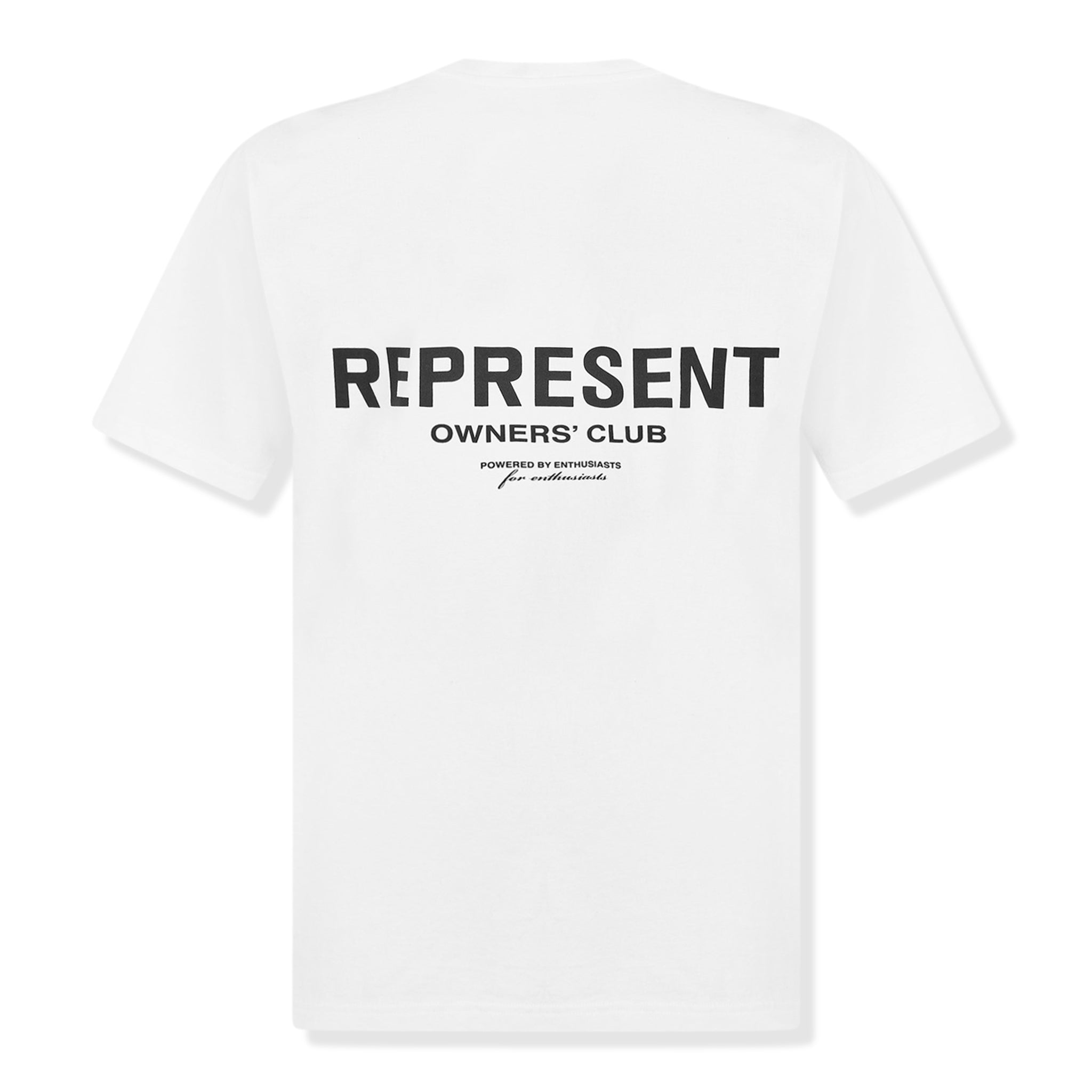 Back view of Represent Owners Club White T Shirt M05149-01 