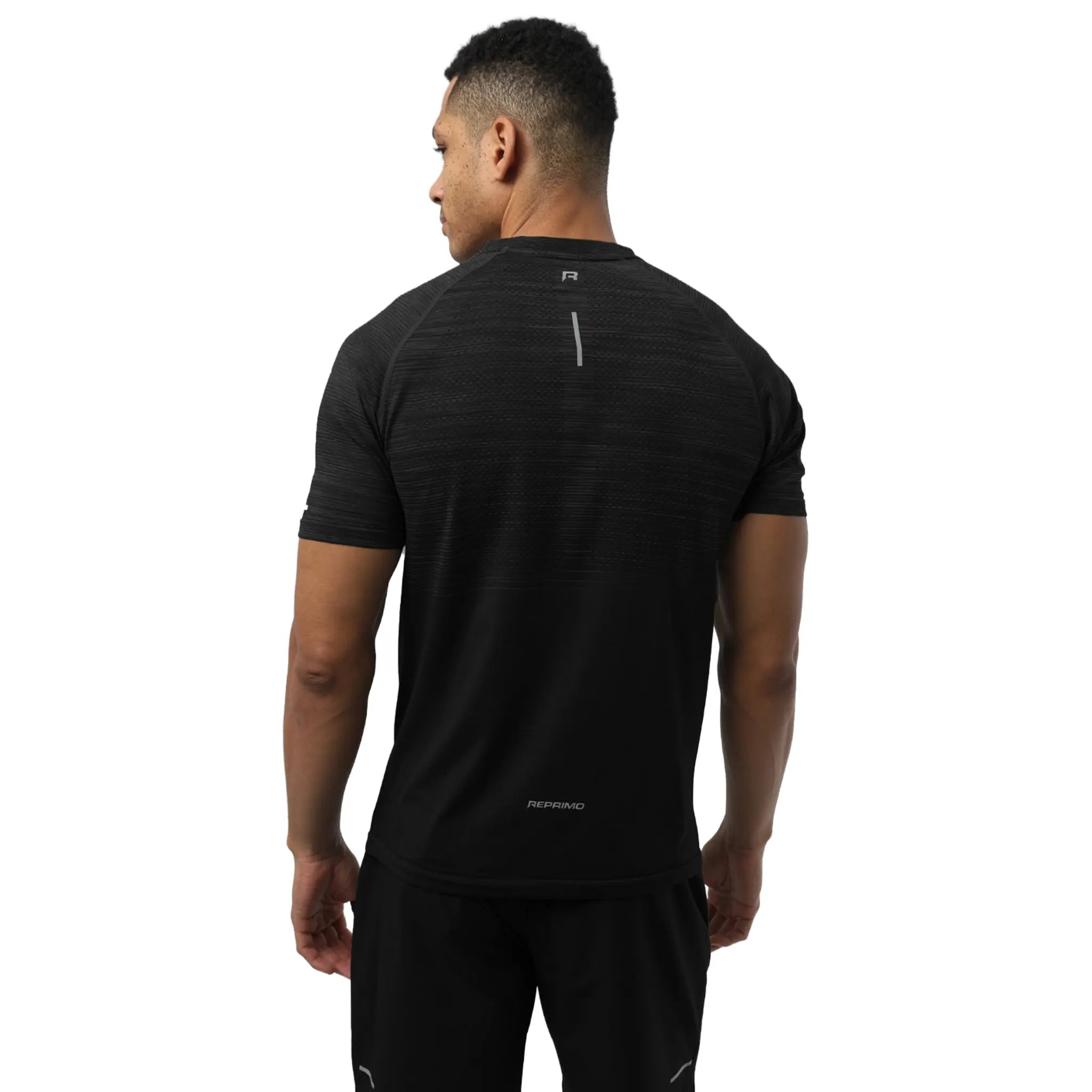 Back View of Reprimo Axis Black T-Shirt REP261-133