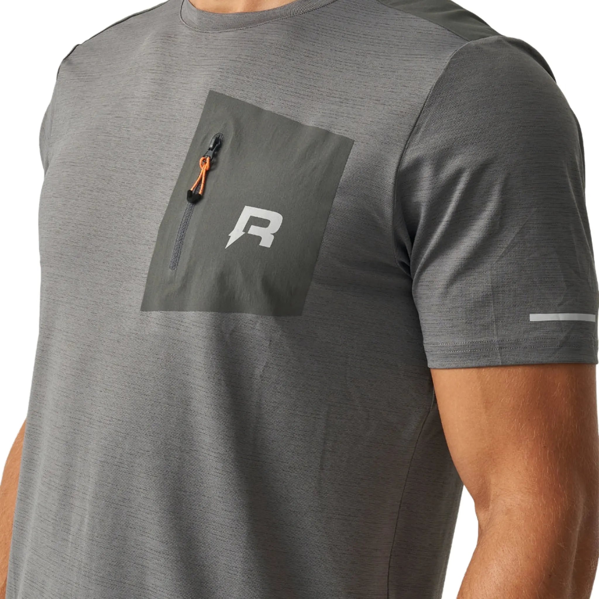 Detailed View of Reprimo Cell Charcoal Slate T Shirt REP254-257
