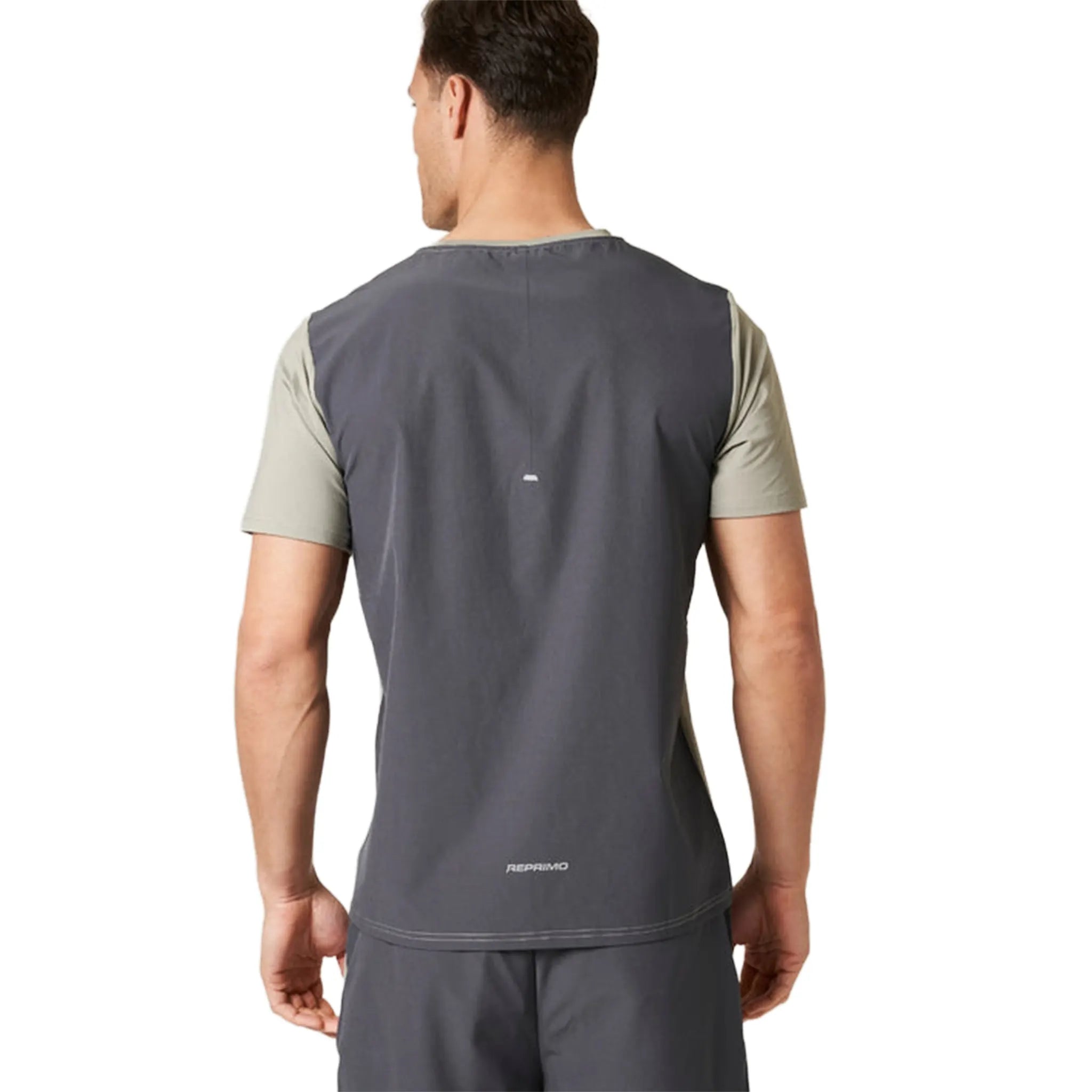 Back View of Reprimo Clima Sand Graphite T-Shirt